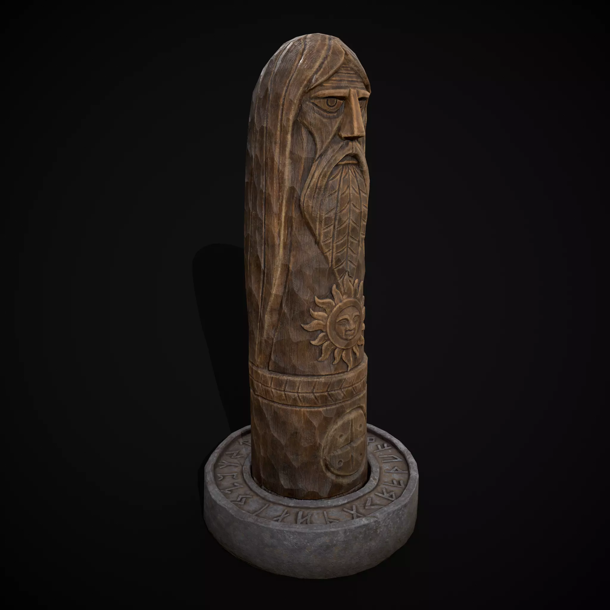 Slavic Gods Figurine Horsa Low-poly 3D model_15