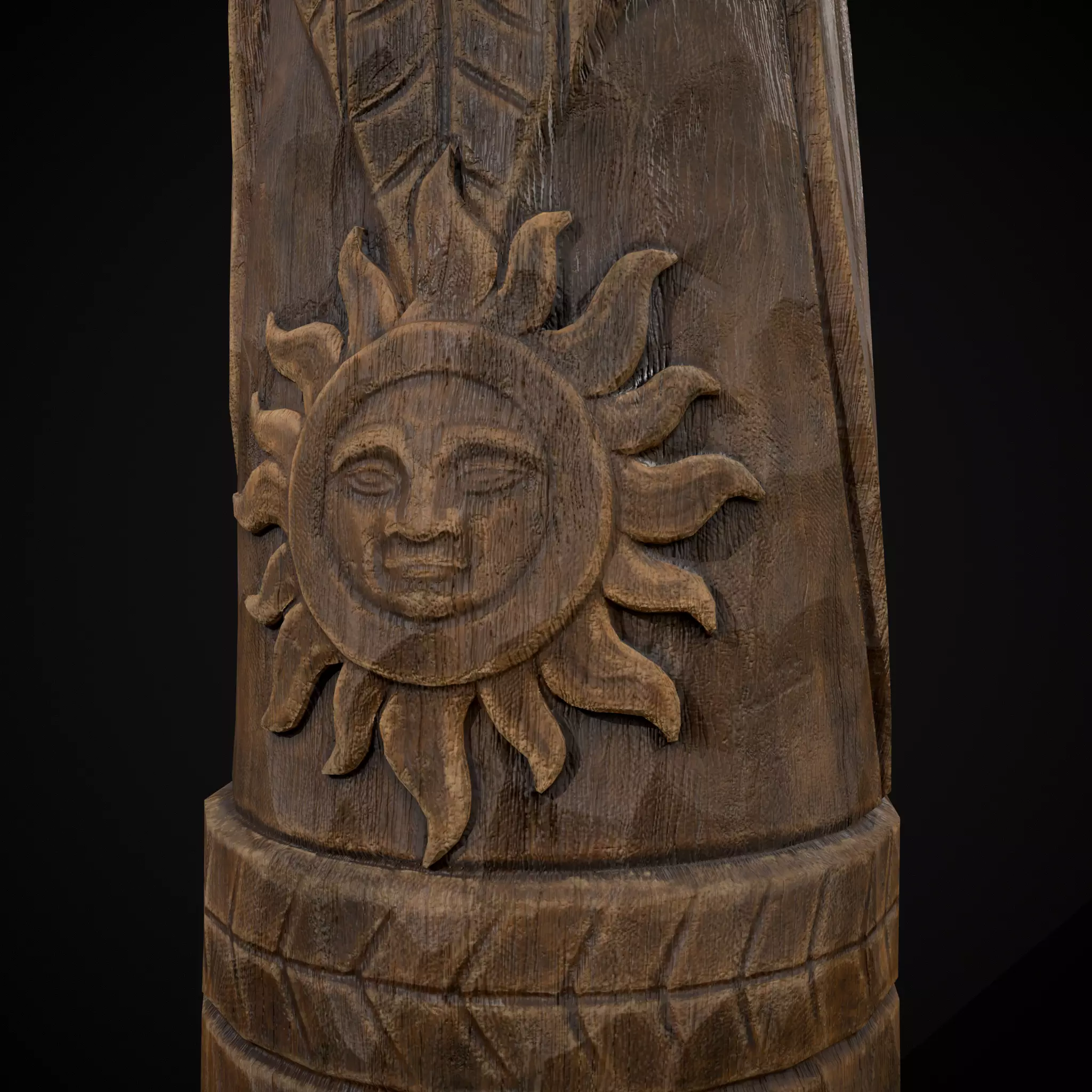 Slavic Gods Figurine Horsa Low-poly 3D model_7