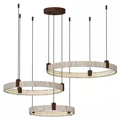 Lustre en travertin Celestial Orbit