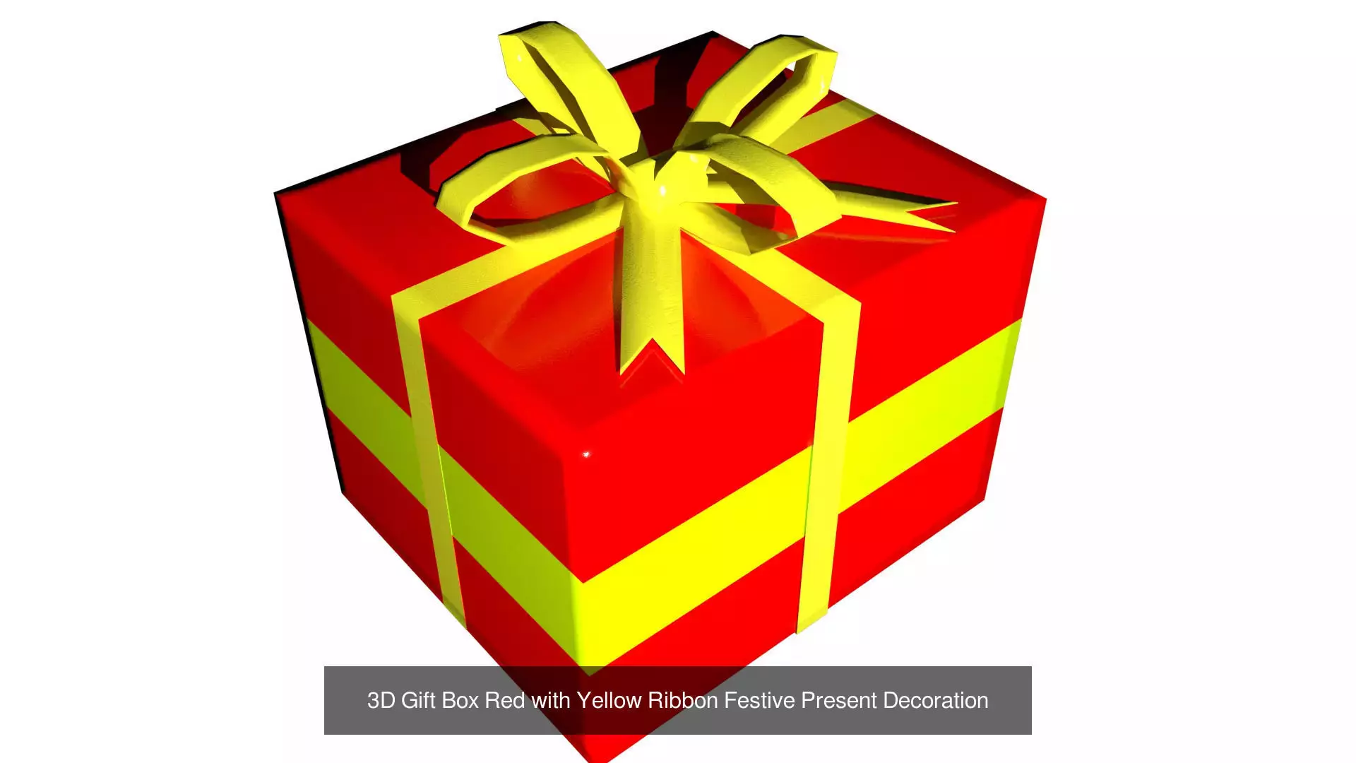 3D Gift Box Christmas Collection 4K Low-poly 3D model _2
