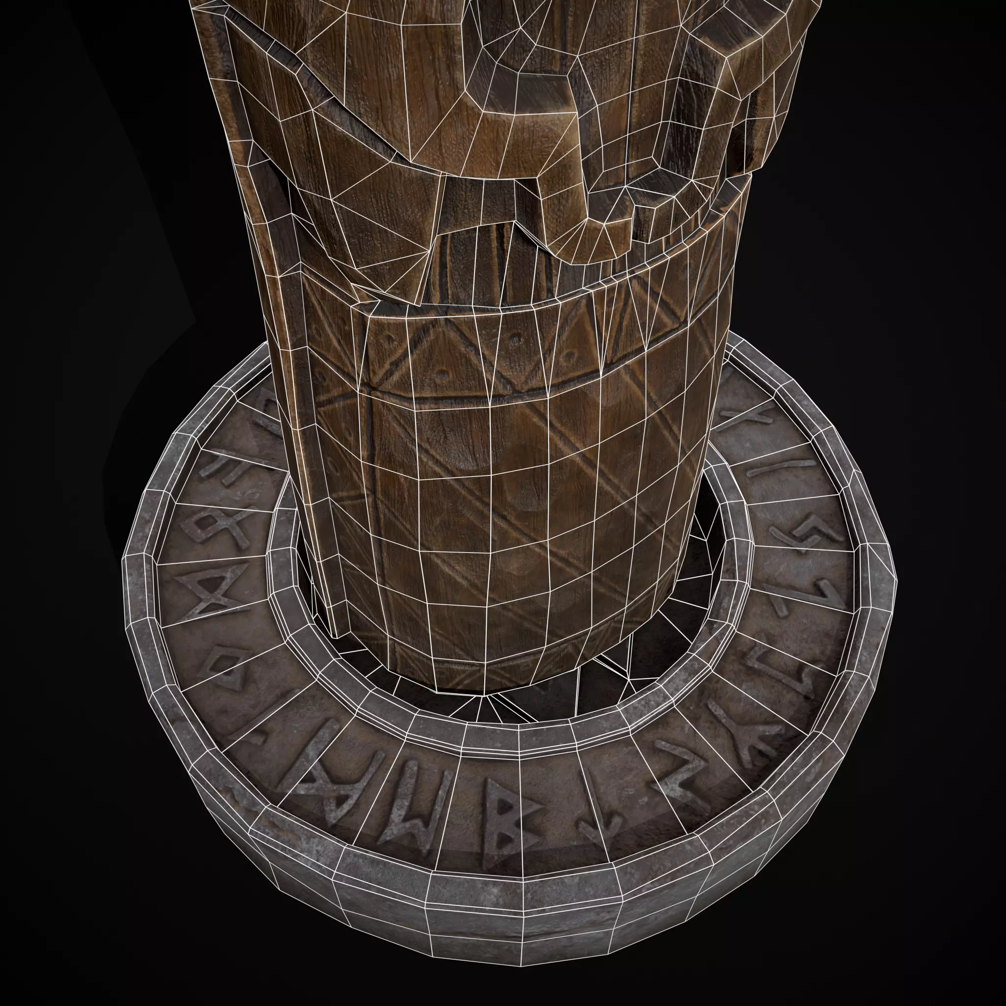 Slavic Gods Figurine Lada Low-poly 3D model_8