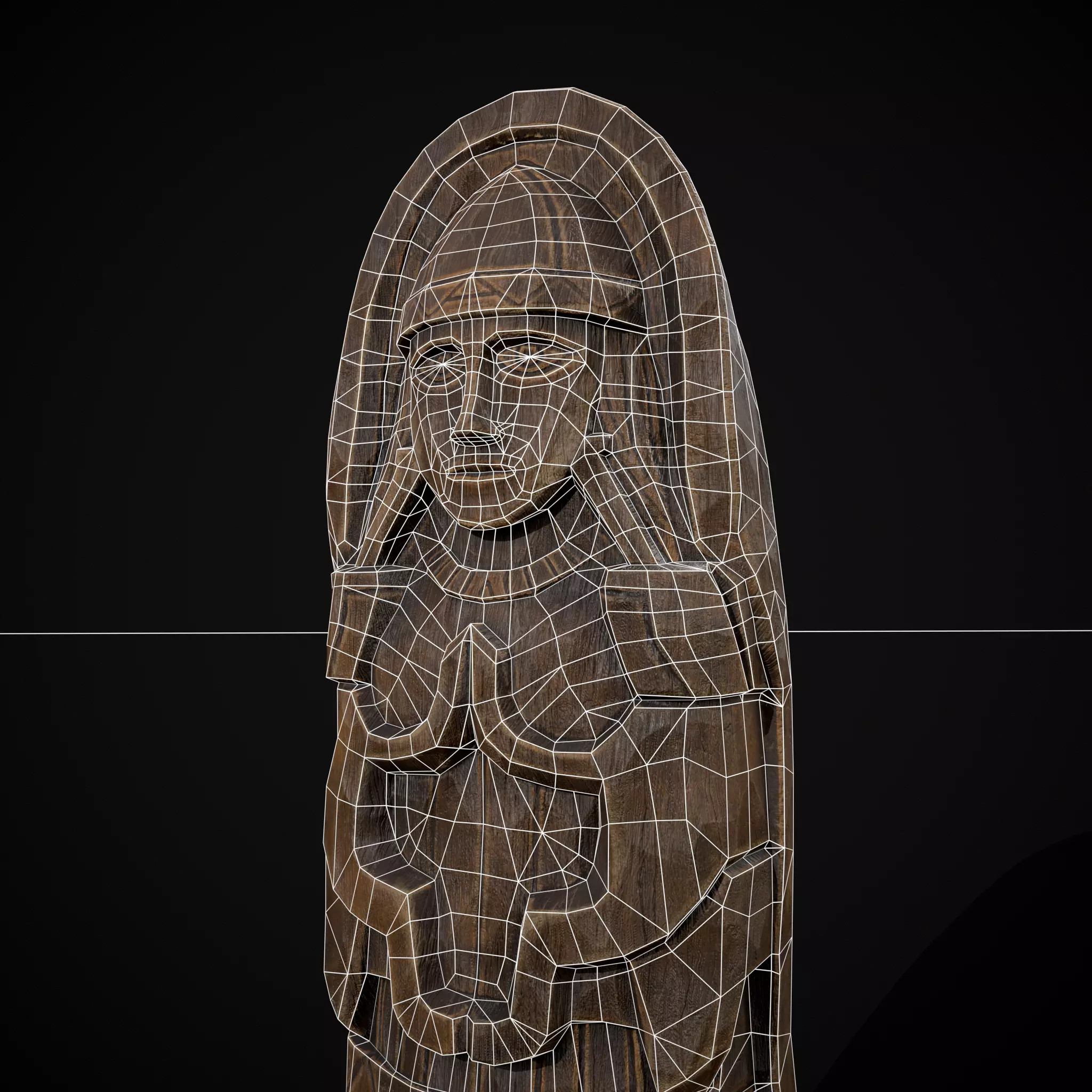Slavic Gods Figurine Lada Low-poly 3D model_12