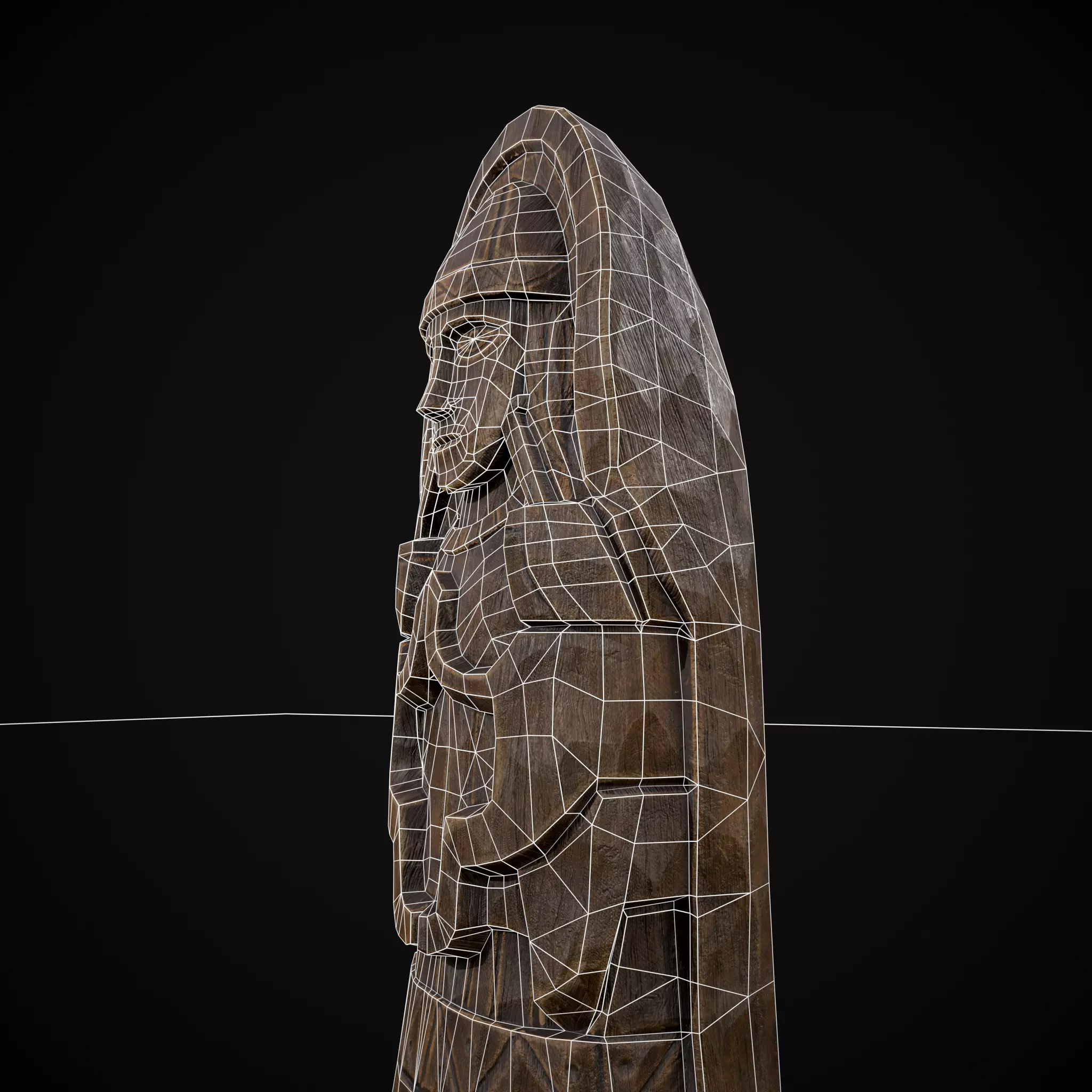 Slavic Gods Figurine Lada Low-poly 3D model_18