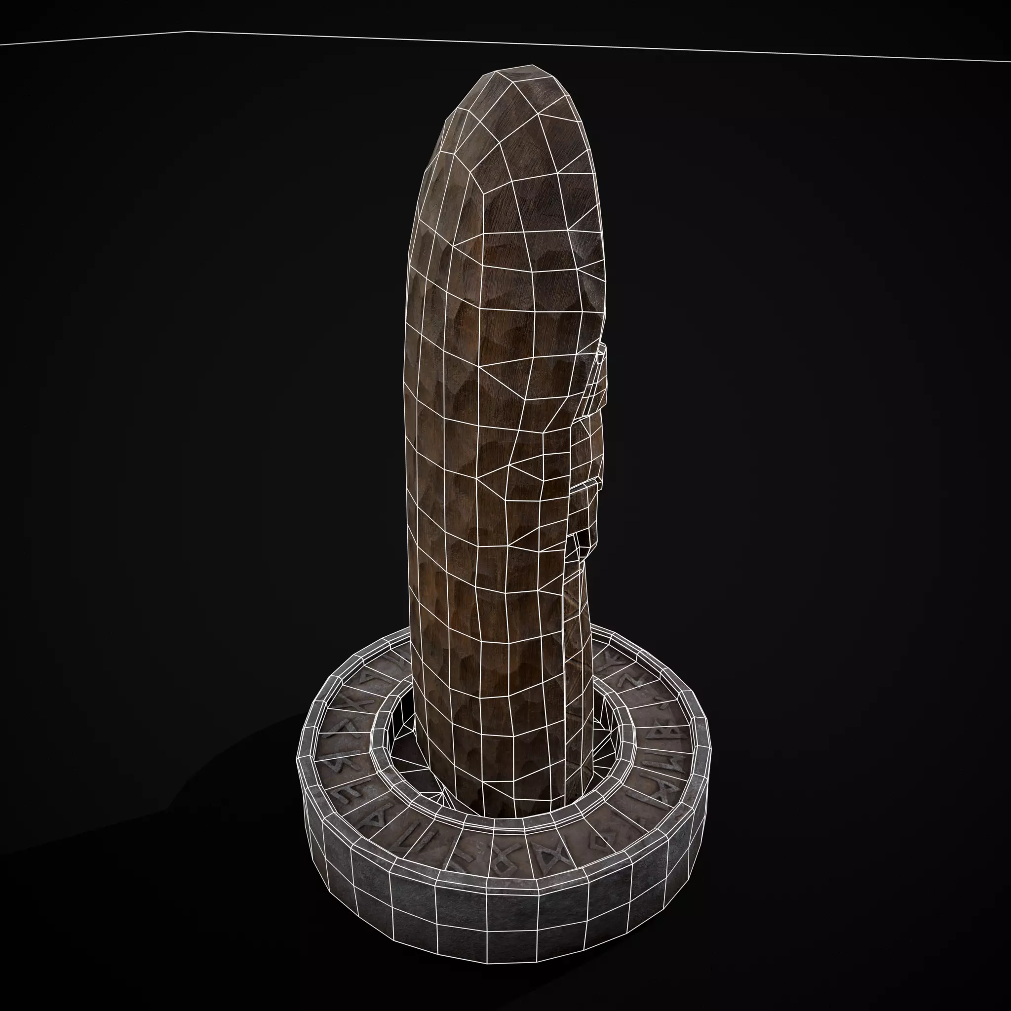 Slavic Gods Figurine Lada Low-poly 3D model_14