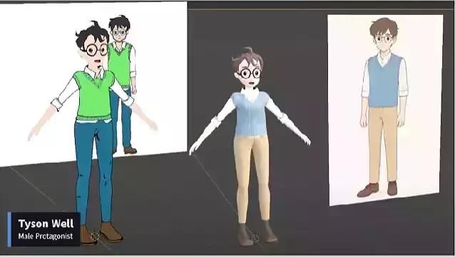 Animated film - Firewall Against Ragging  Low-poly 3D model
