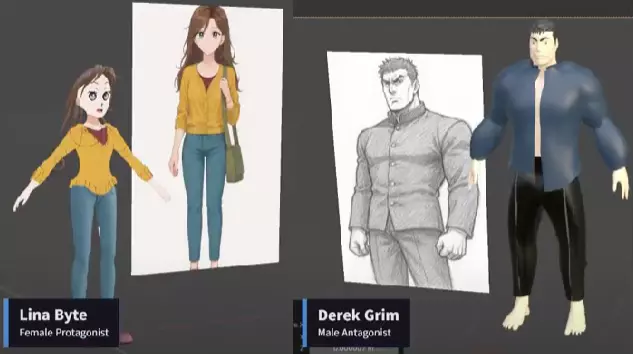 Animated film - Firewall Against Ragging  Low-poly 3D model_2