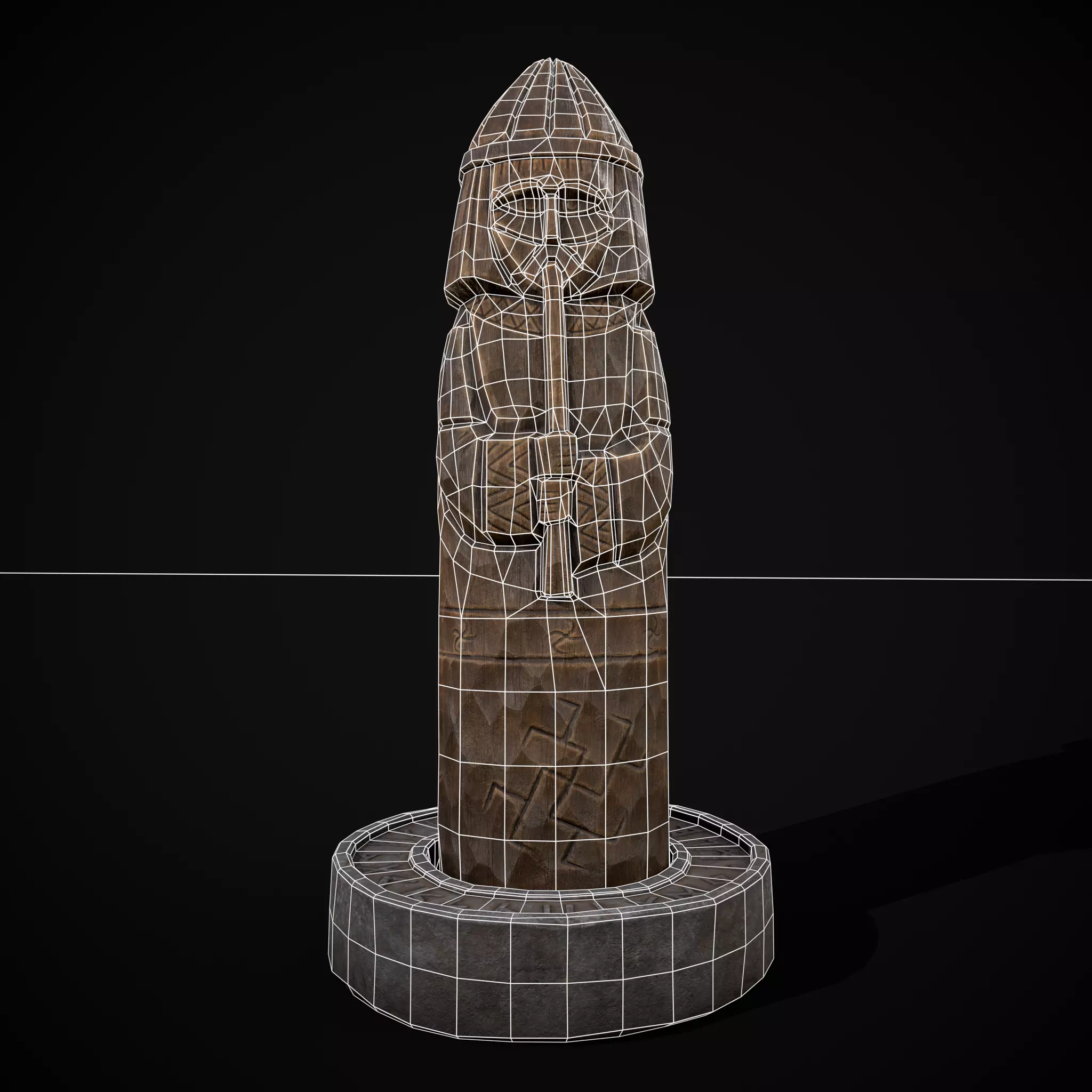 Slavic Gods Figurine Lelya Low-poly 3D model_20