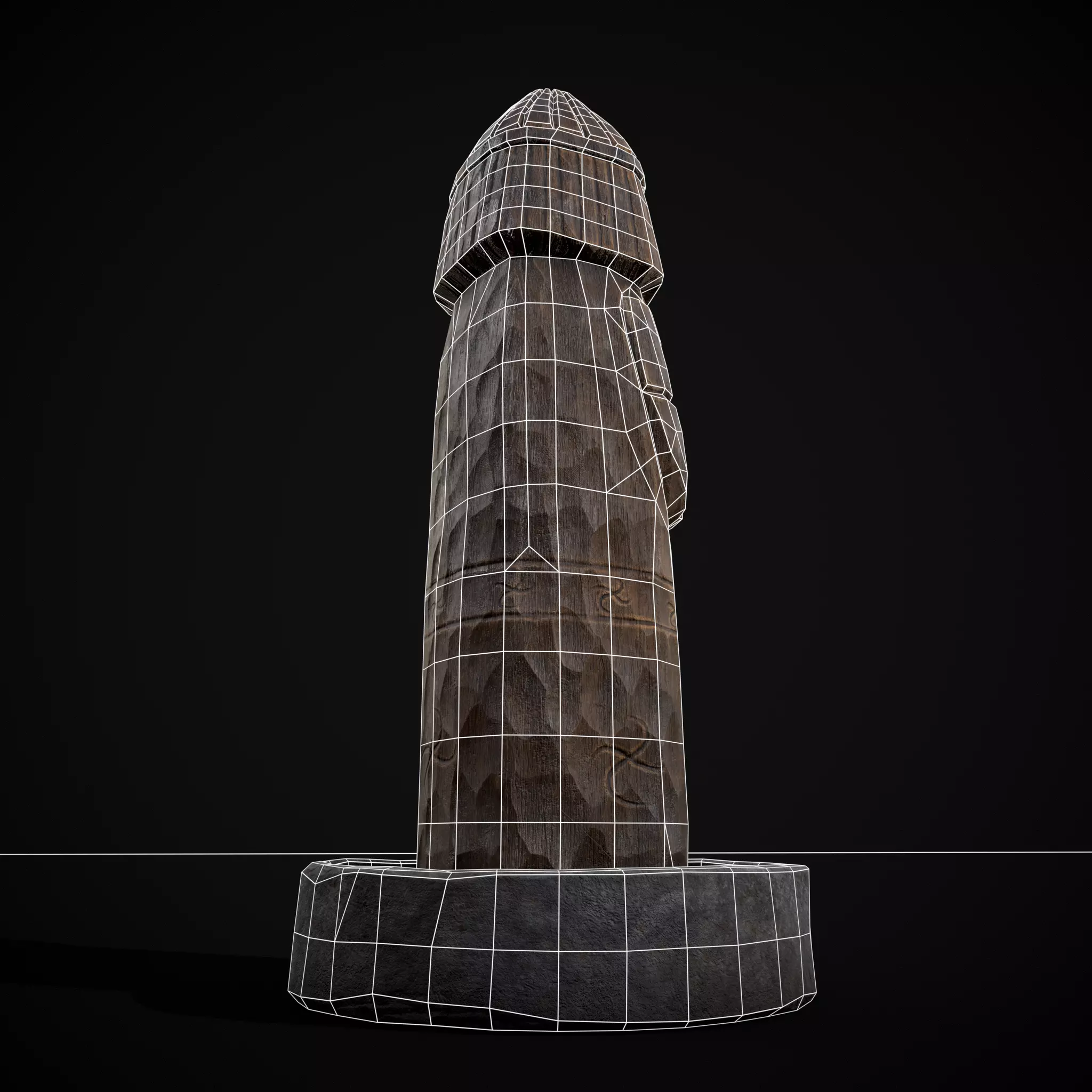 Slavic Gods Figurine Lelya Low-poly 3D model_6