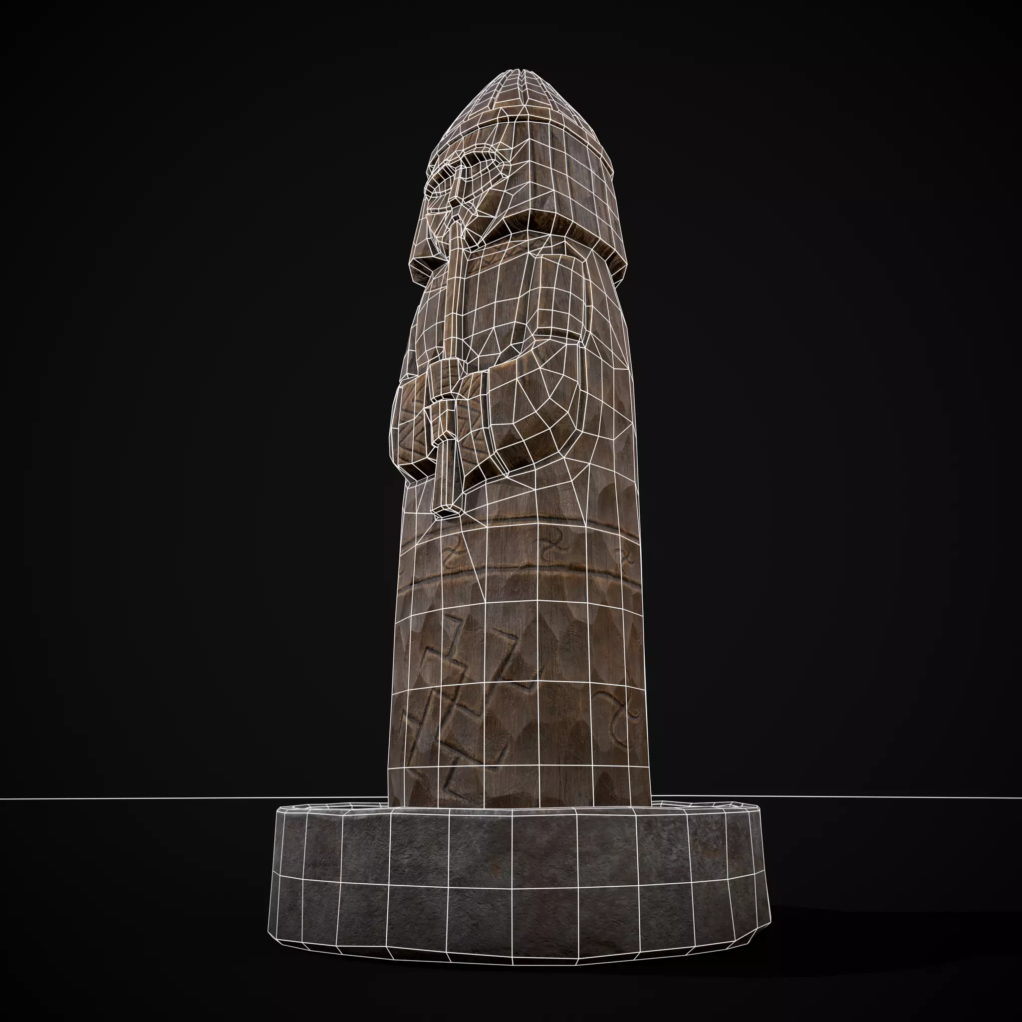 Slavic Gods Figurine Lelya Low-poly 3D model_4