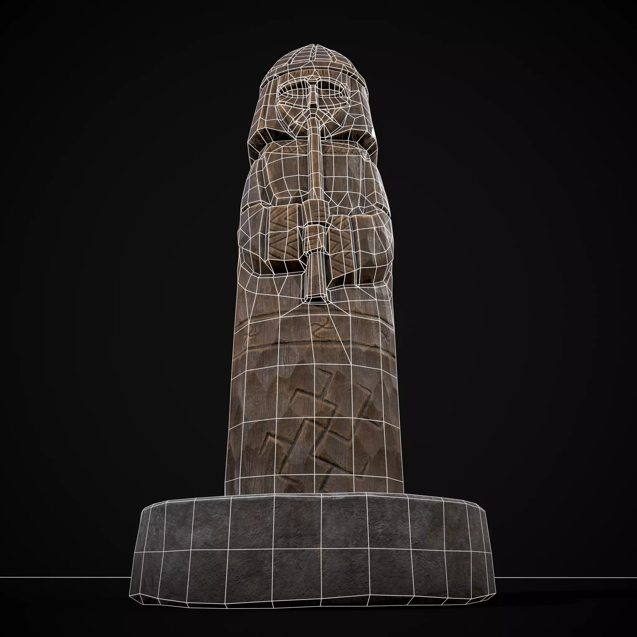 Slavic Gods Figurine Lelya Low-poly 3D model_10