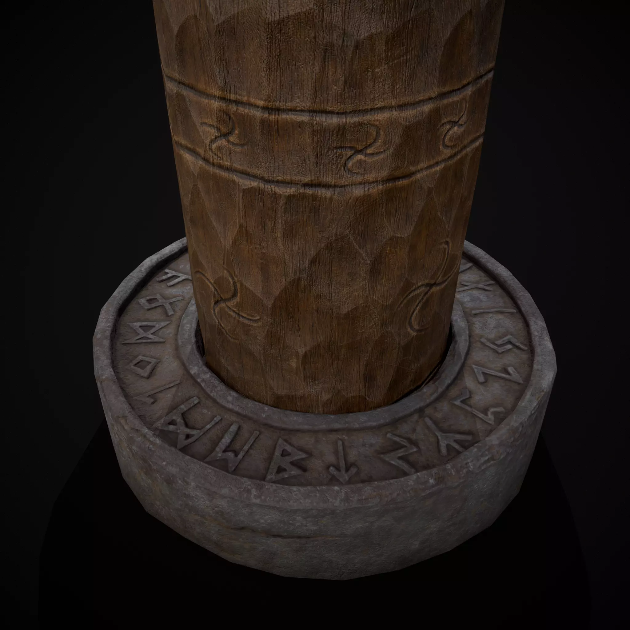 Slavic Gods Figurine Lelya Low-poly 3D model_7