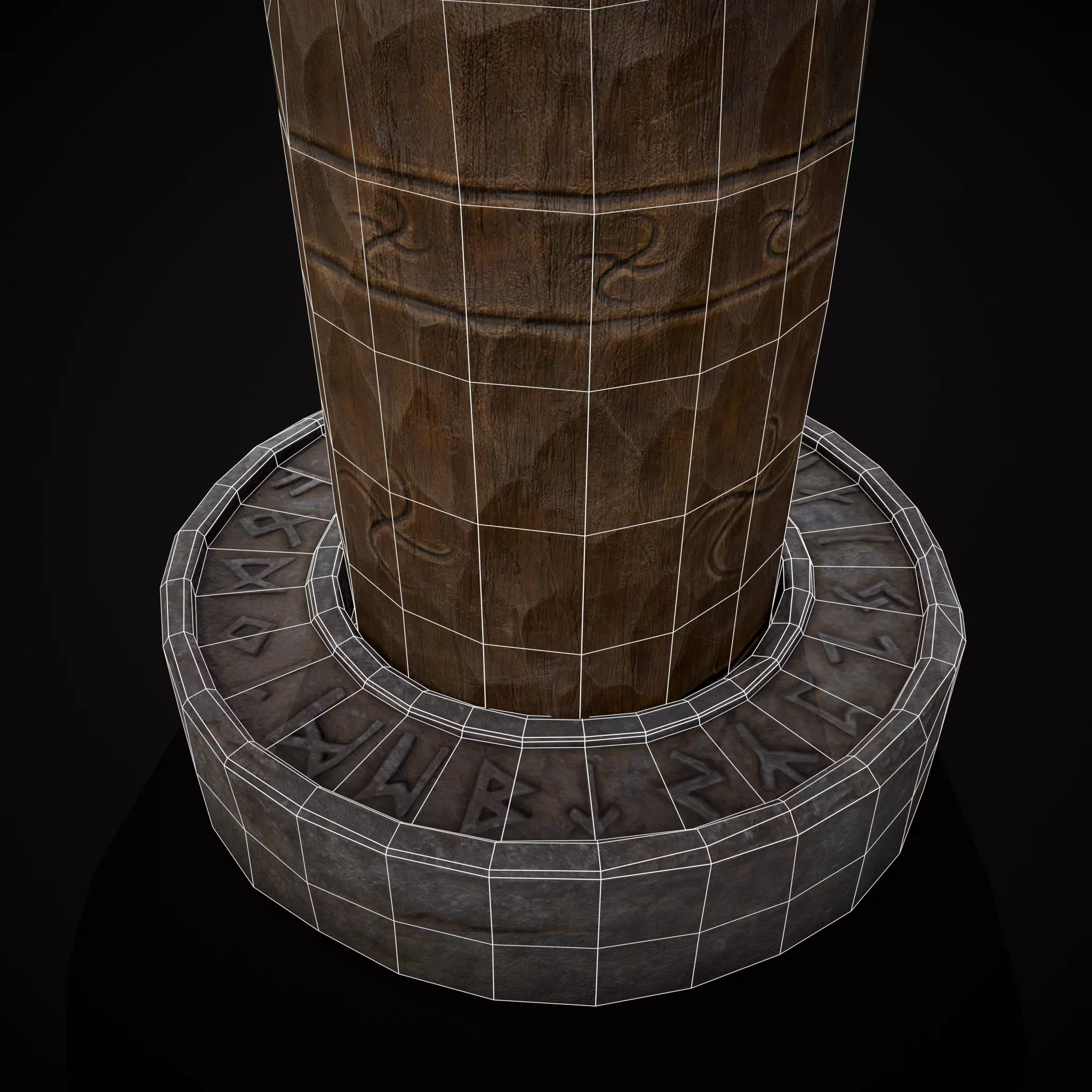 Slavic Gods Figurine Lelya Low-poly 3D model_8