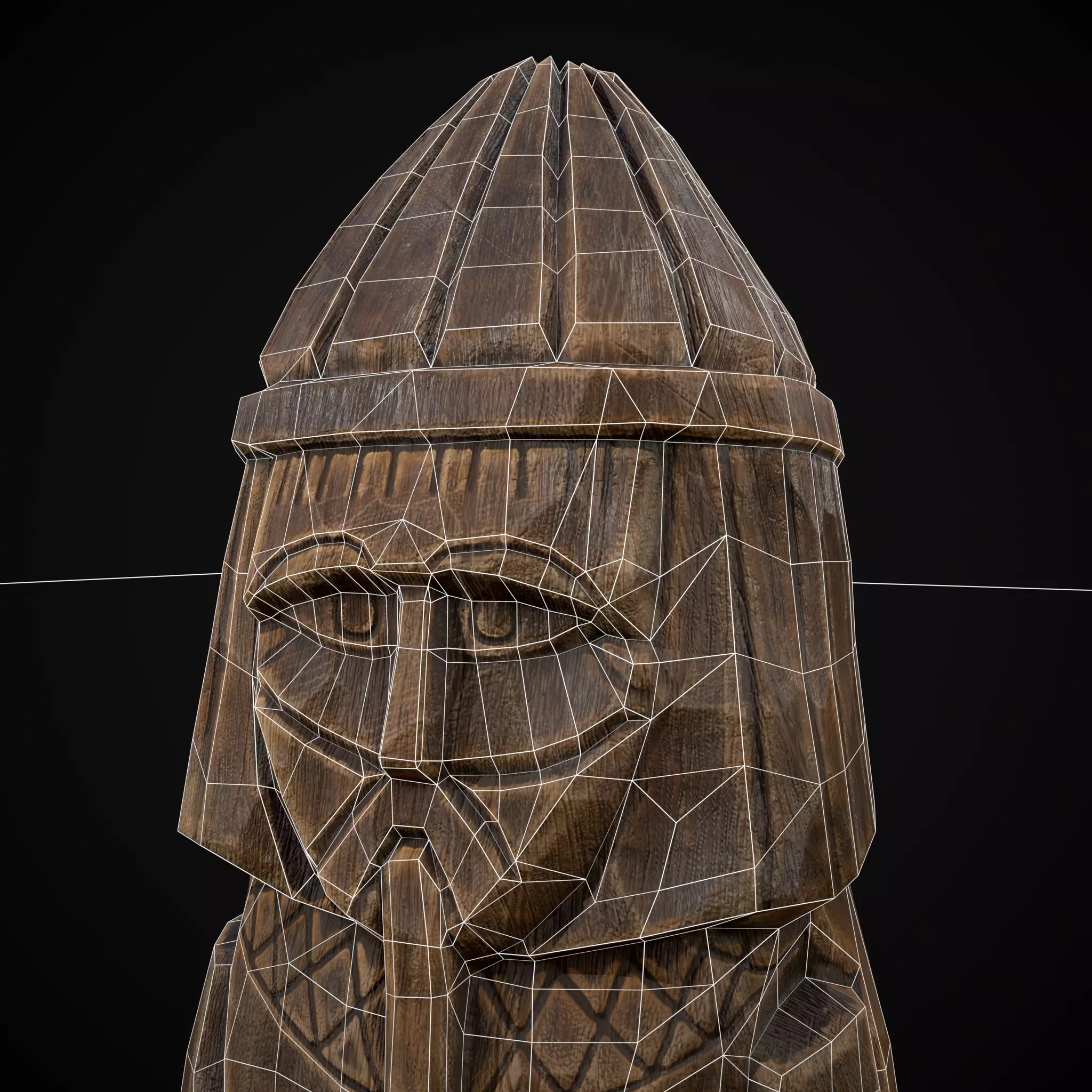 Slavic Gods Figurine Lelya Low-poly 3D model_12