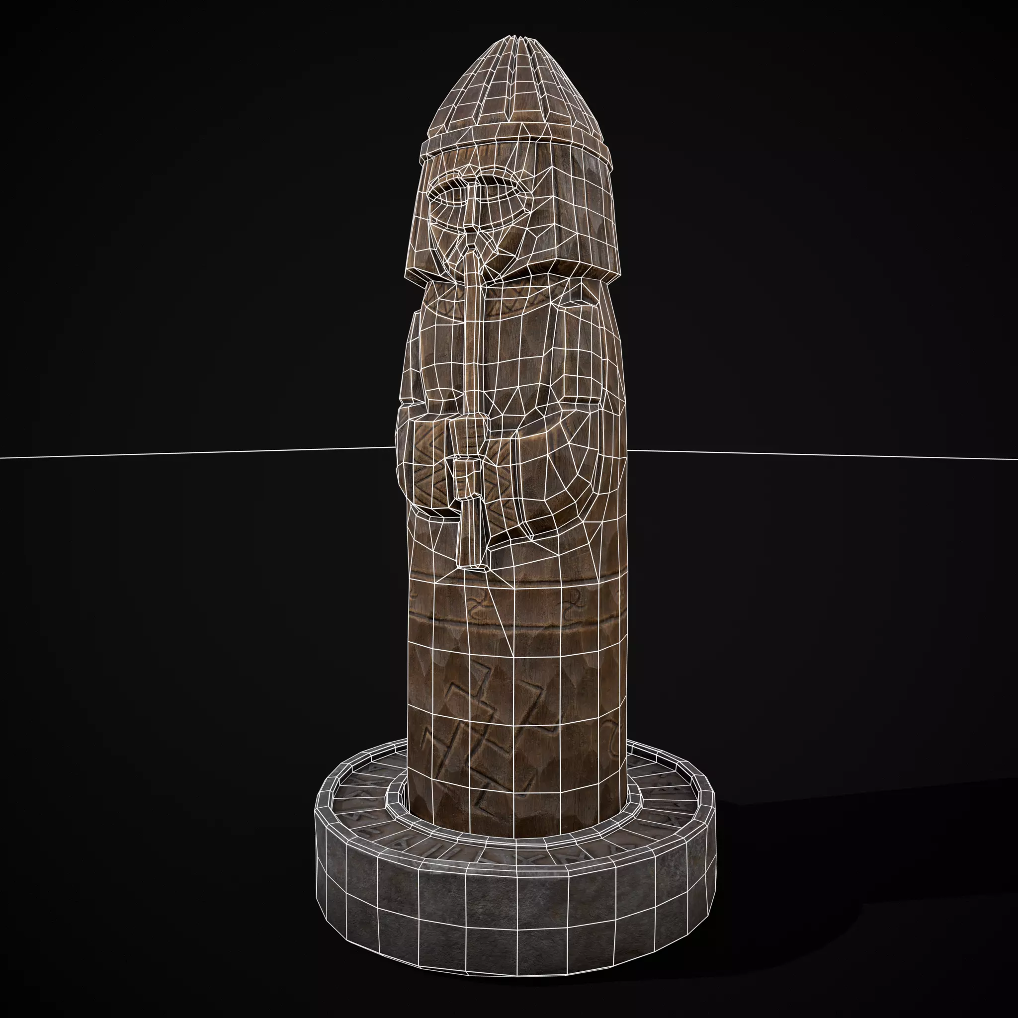 Slavic Gods Figurine Lelya Low-poly 3D model_16