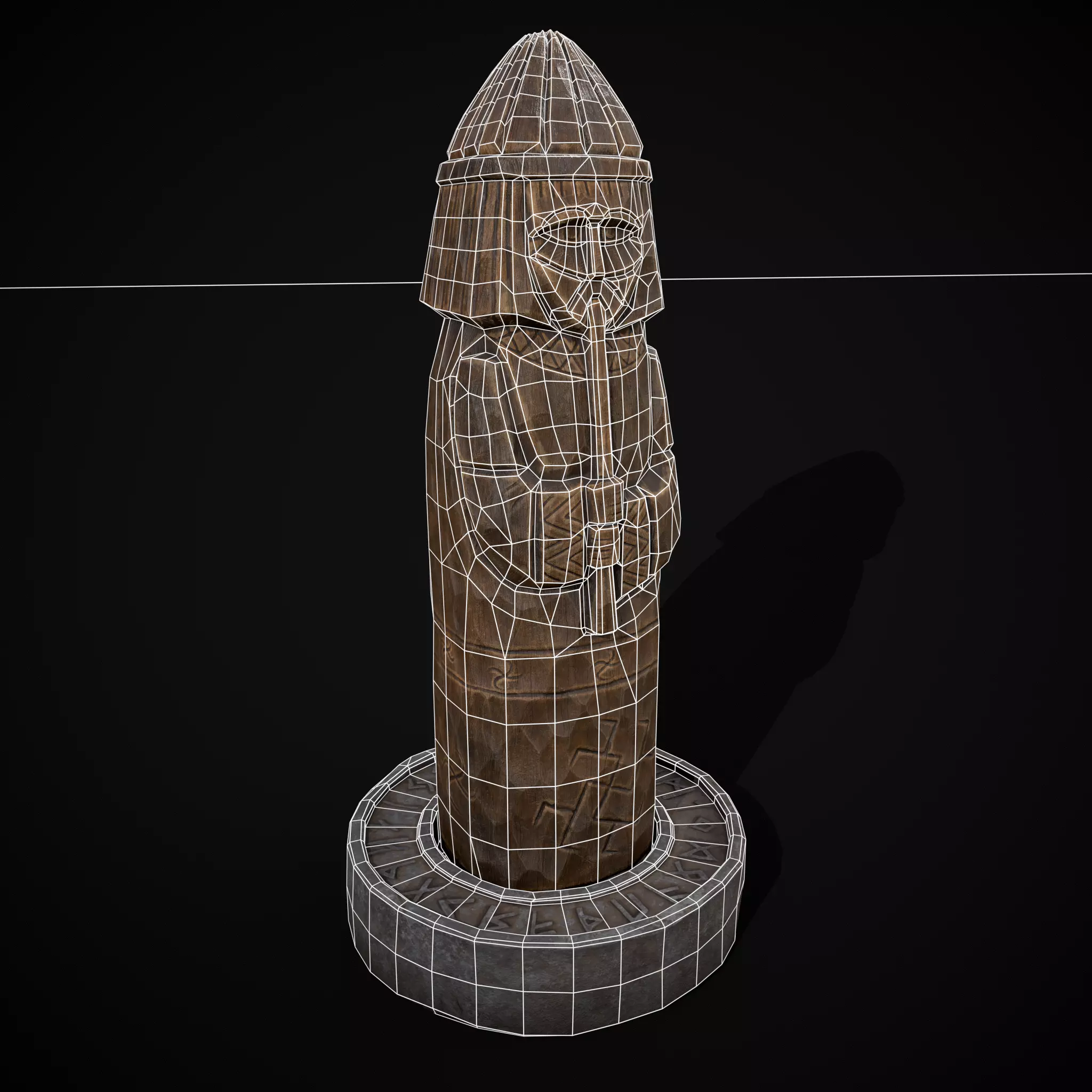 Slavic Gods Figurine Lelya Low-poly 3D model_18
