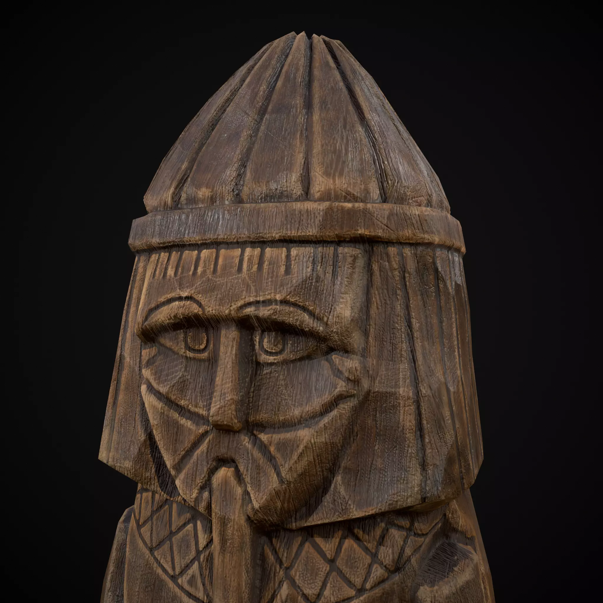 Slavic Gods Figurine Lelya Low-poly 3D model_11
