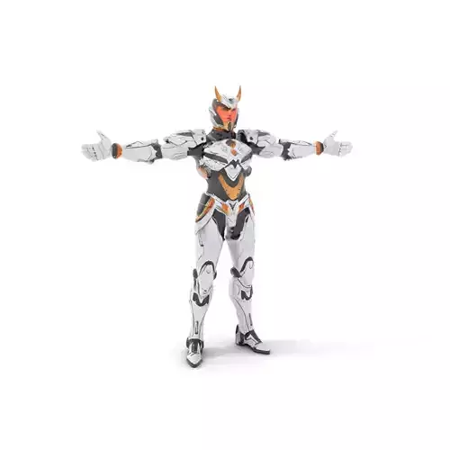 Futuristic White Armor model pack