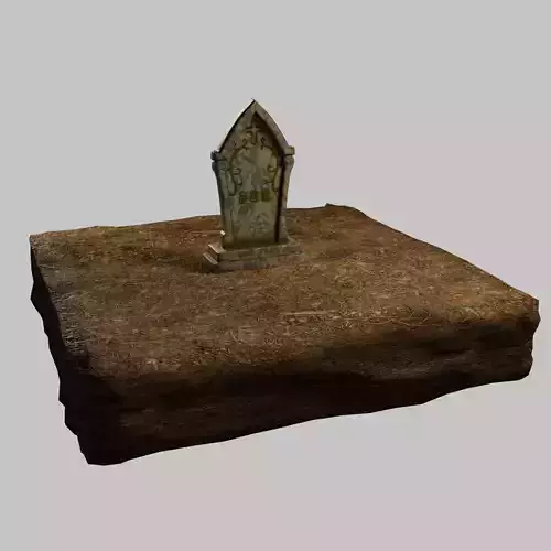 Grave low-poly