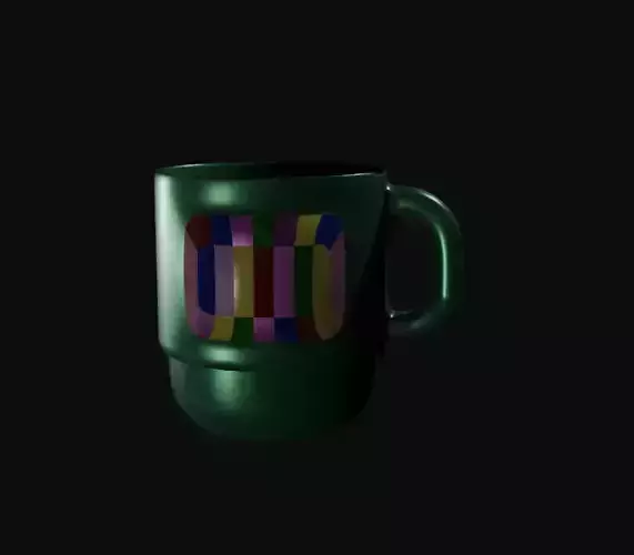 Low Poly Coffee Cup 3D Model