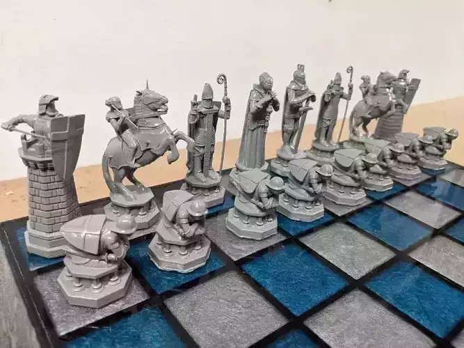 harry potter Medieval Fantasy Chess Set