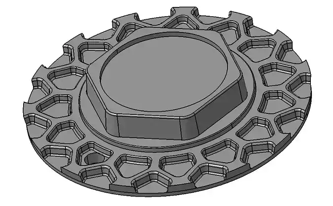 BBS WHEEL REPLICA COVER 157 MM 3D print model