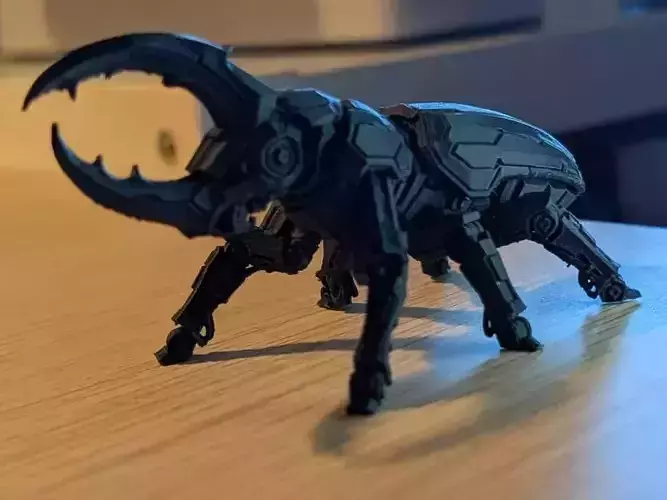 Cyberpunk Beetle Robot 