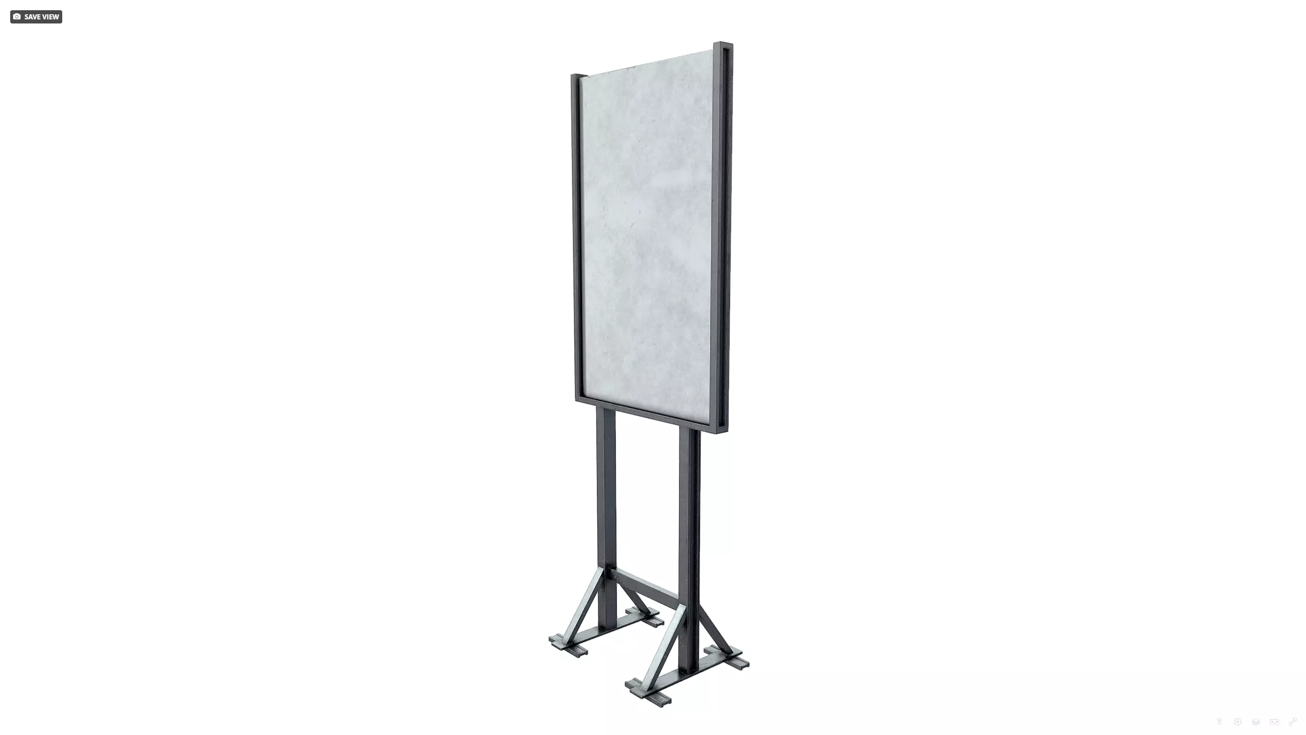 Shooting target Low-poly 3D model_8