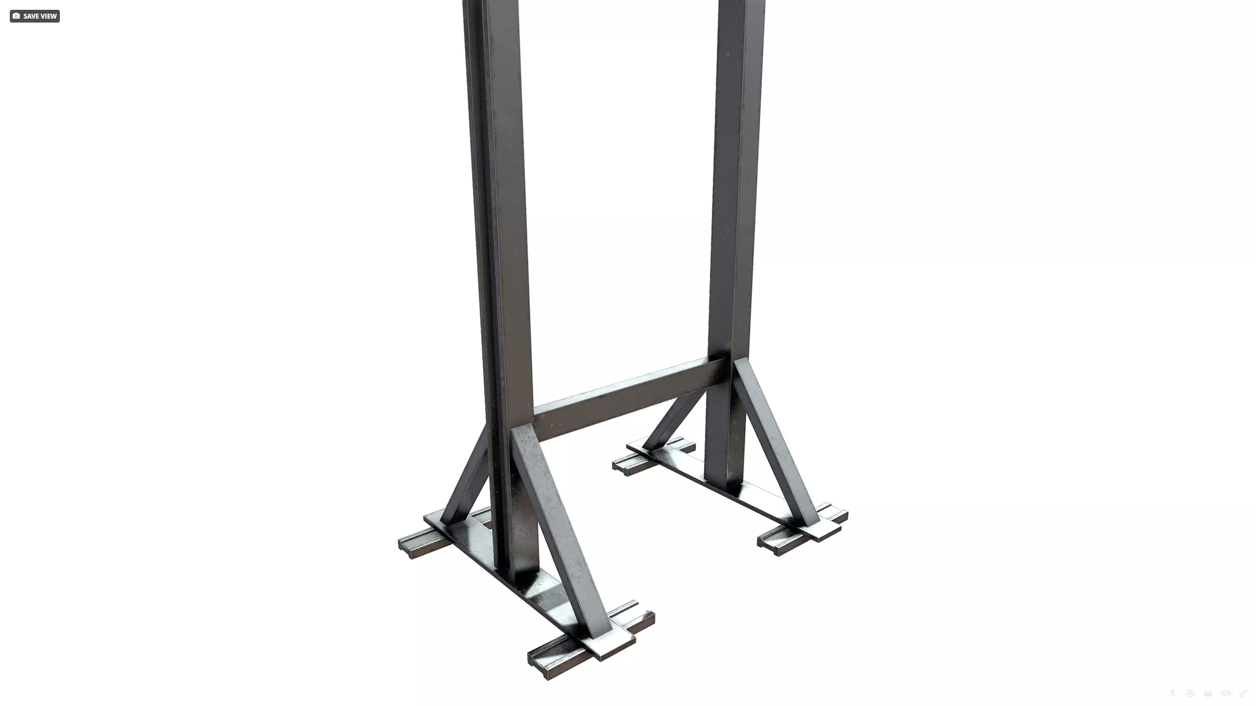 Shooting target Low-poly 3D model_14