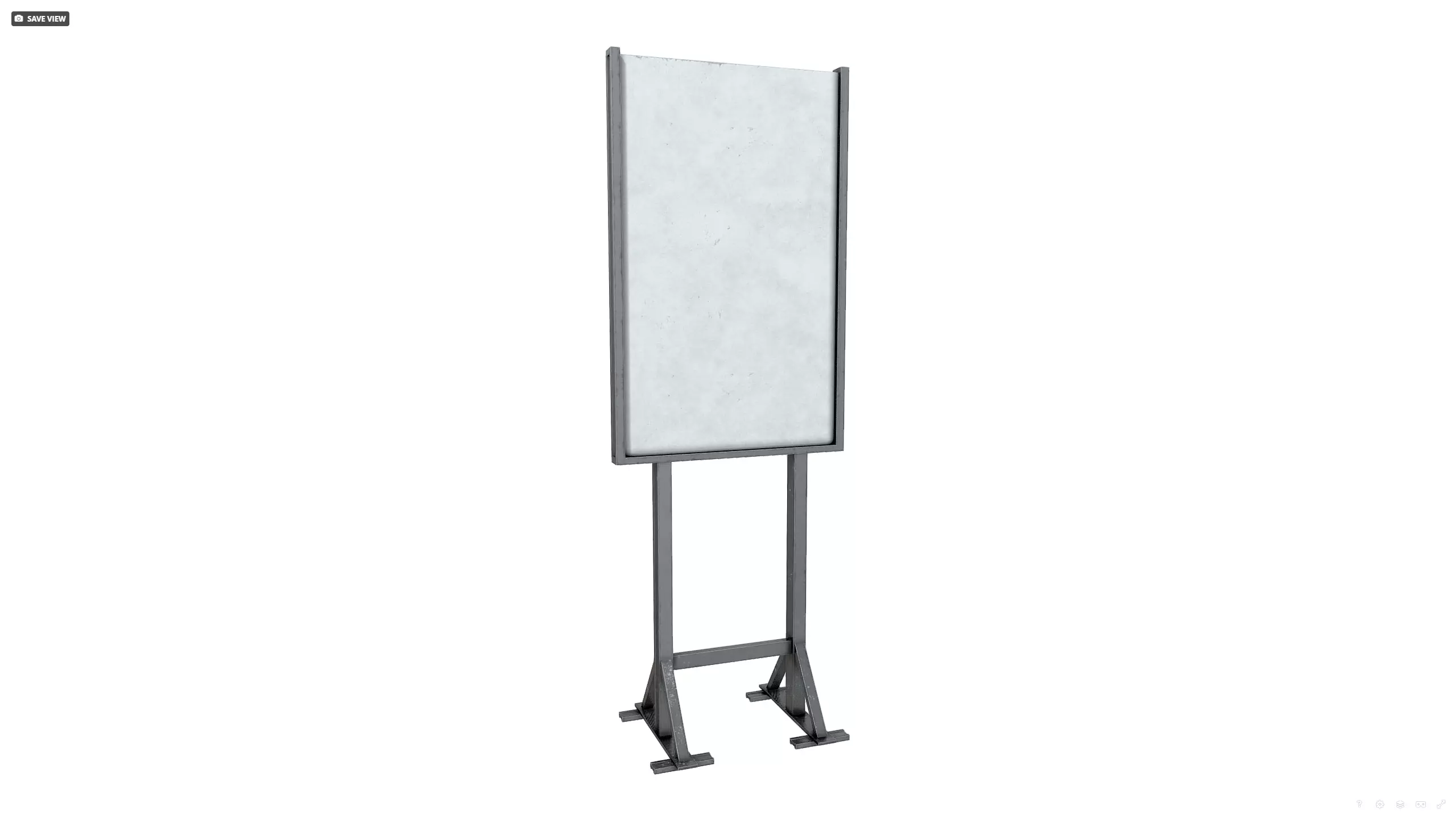 Shooting target Low-poly 3D model_6