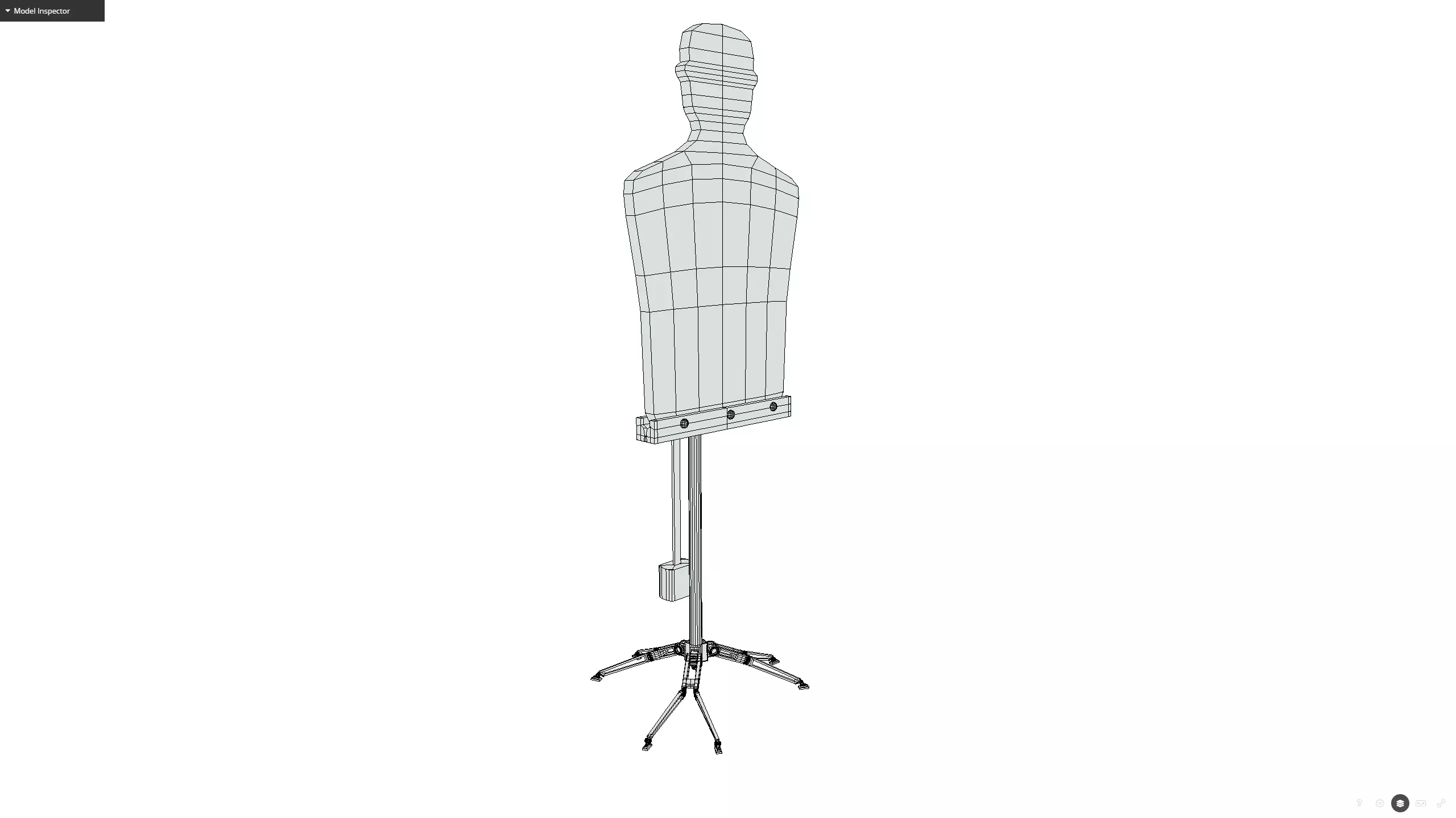 Rocking shooting target Low-poly 3D model_12