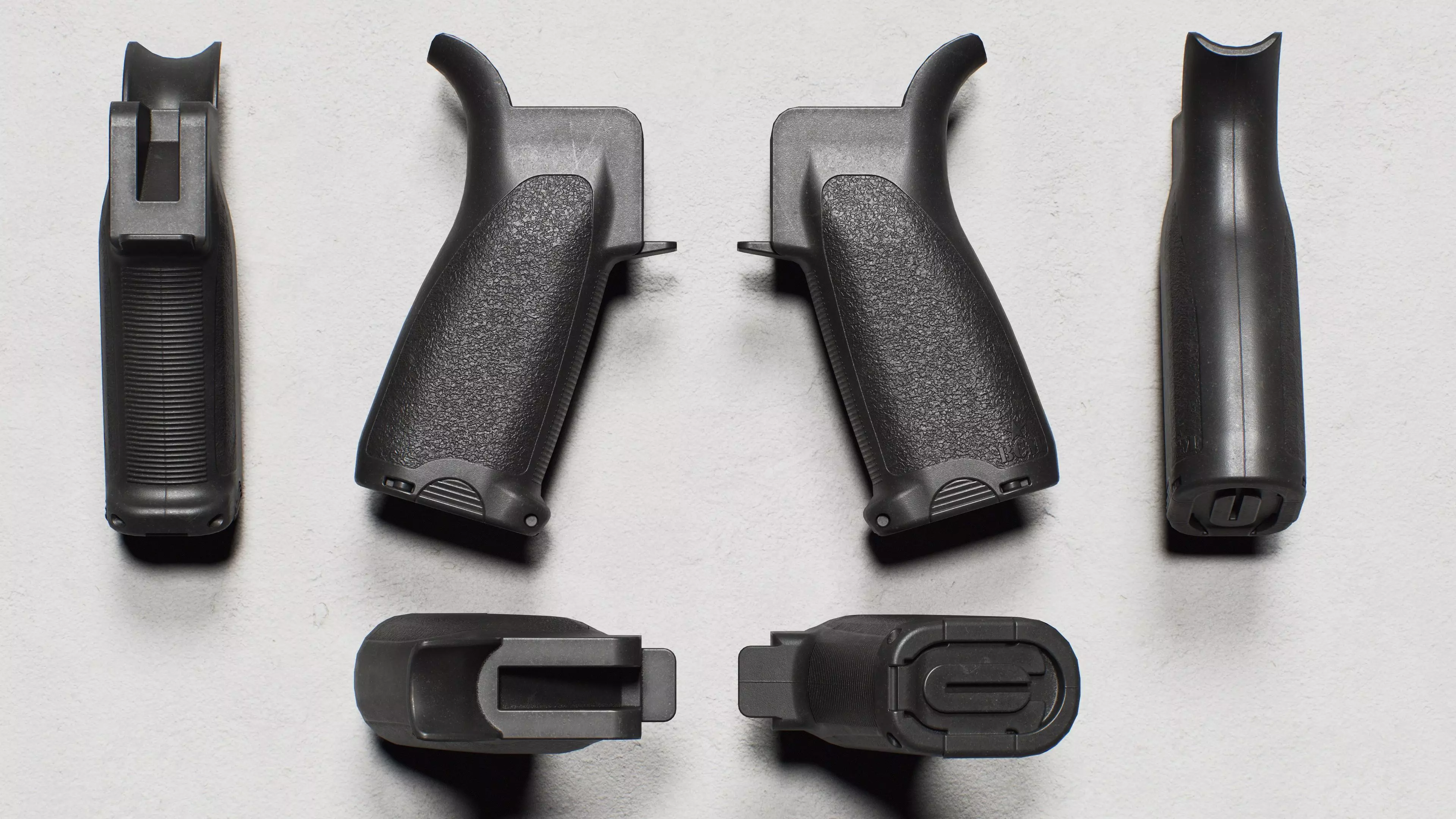 Bravo Company - BCM Grip Mod 3 - Replica Low-poly 3D model_1