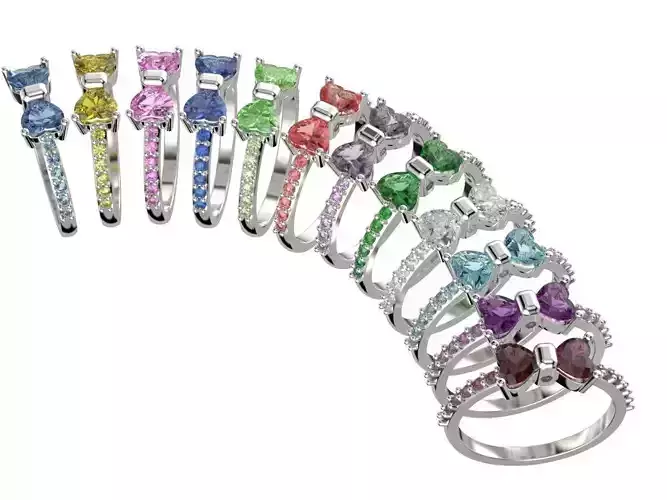 Heart Bow Promise Ring