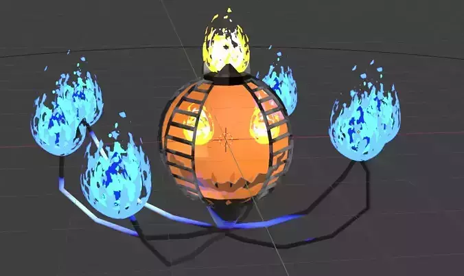 Chandelier Flame Spirit