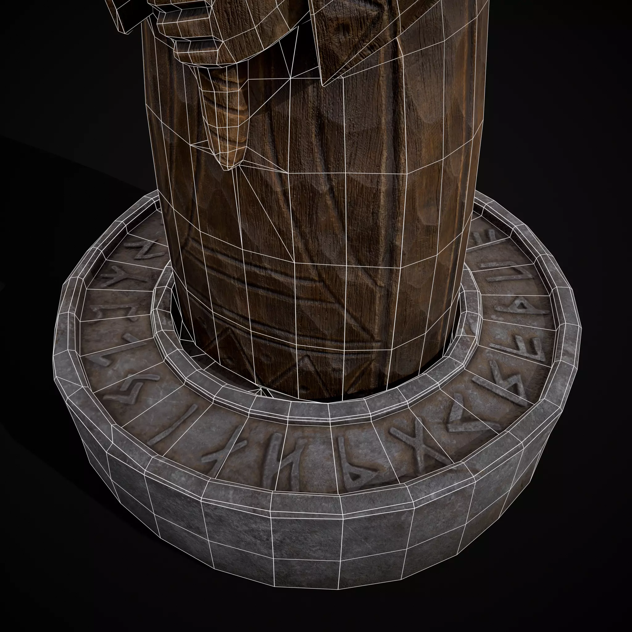 Slavic Gods Figurine Mokosh Low-poly 3D model_18