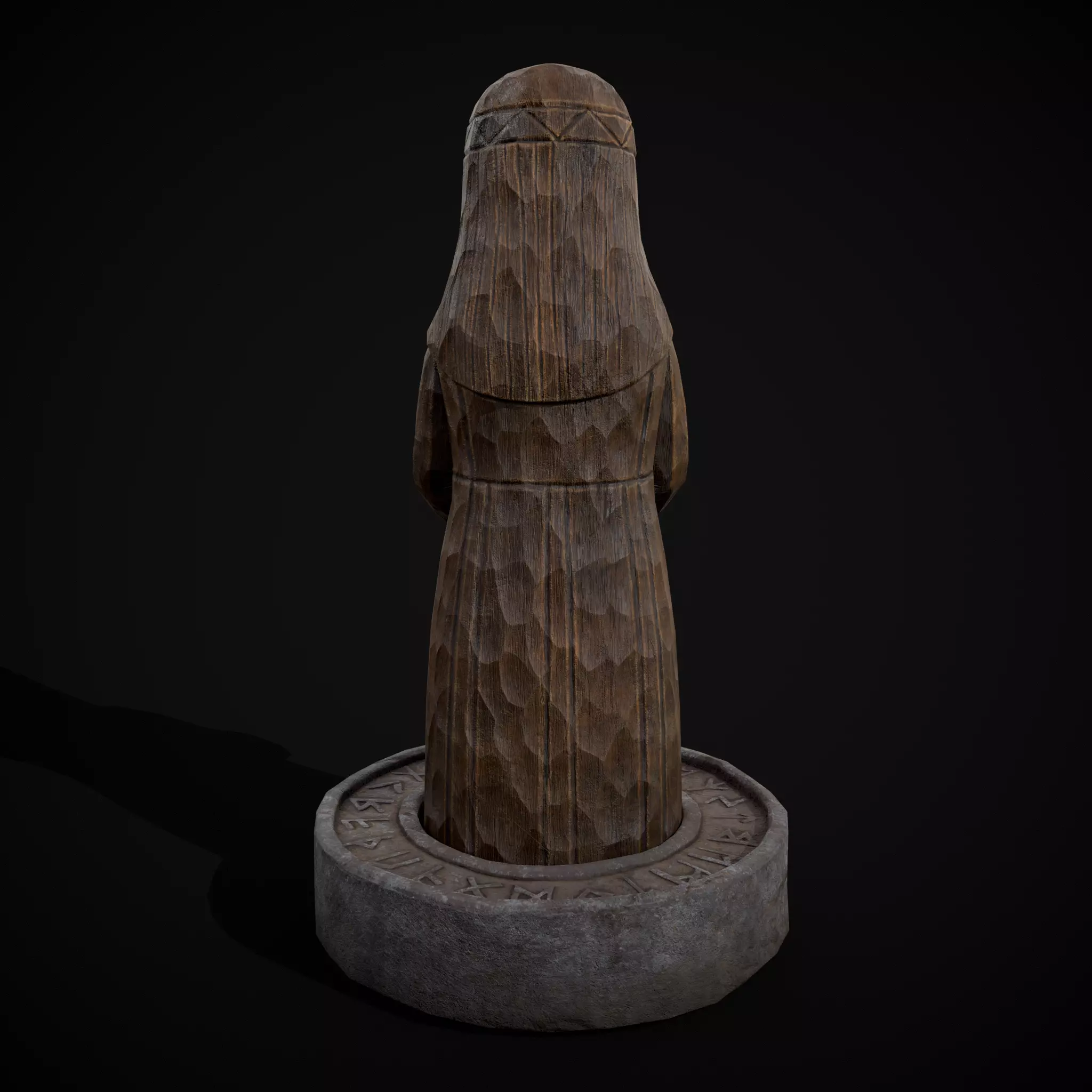 Slavic Gods Figurine Mokosh Low-poly 3D model_5