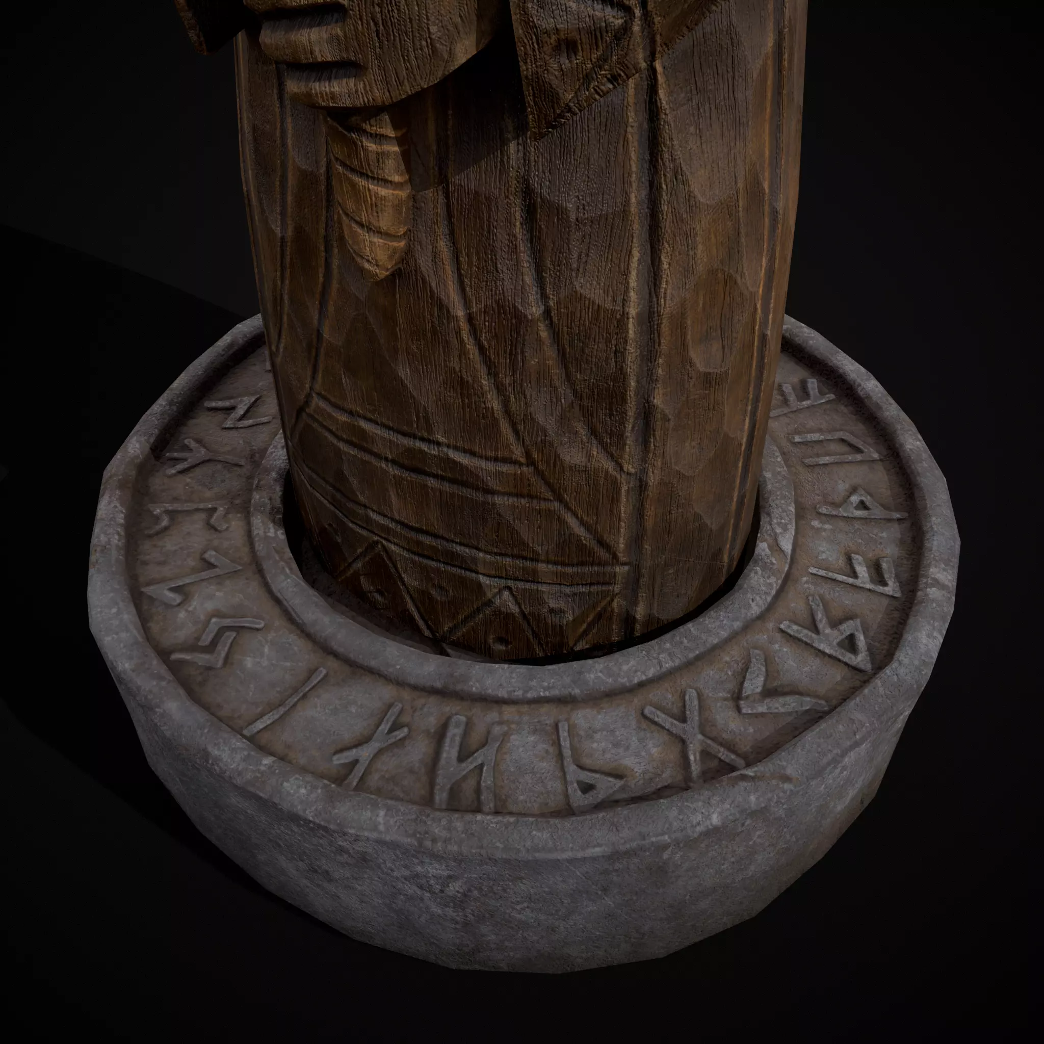 Slavic Gods Figurine Mokosh Low-poly 3D model_17