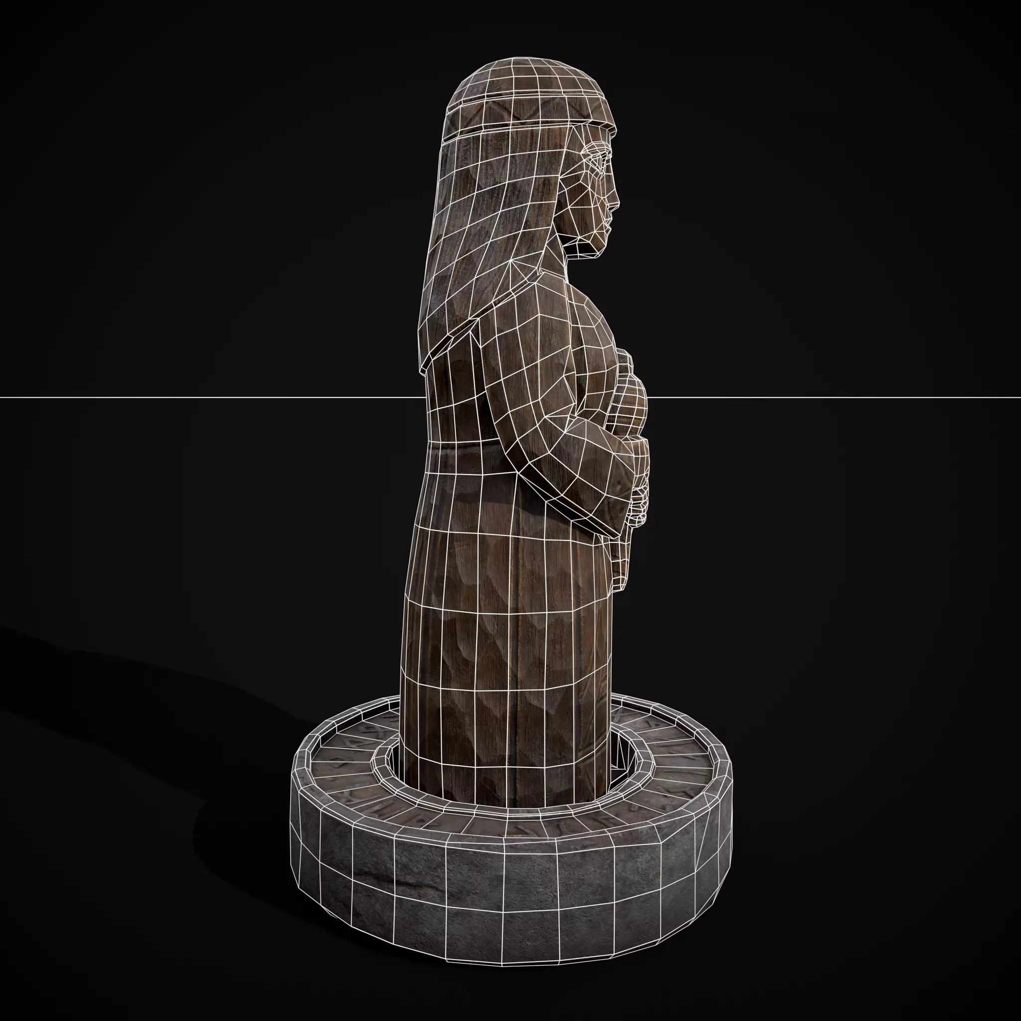 Slavic Gods Figurine Mokosh Low-poly 3D model_4