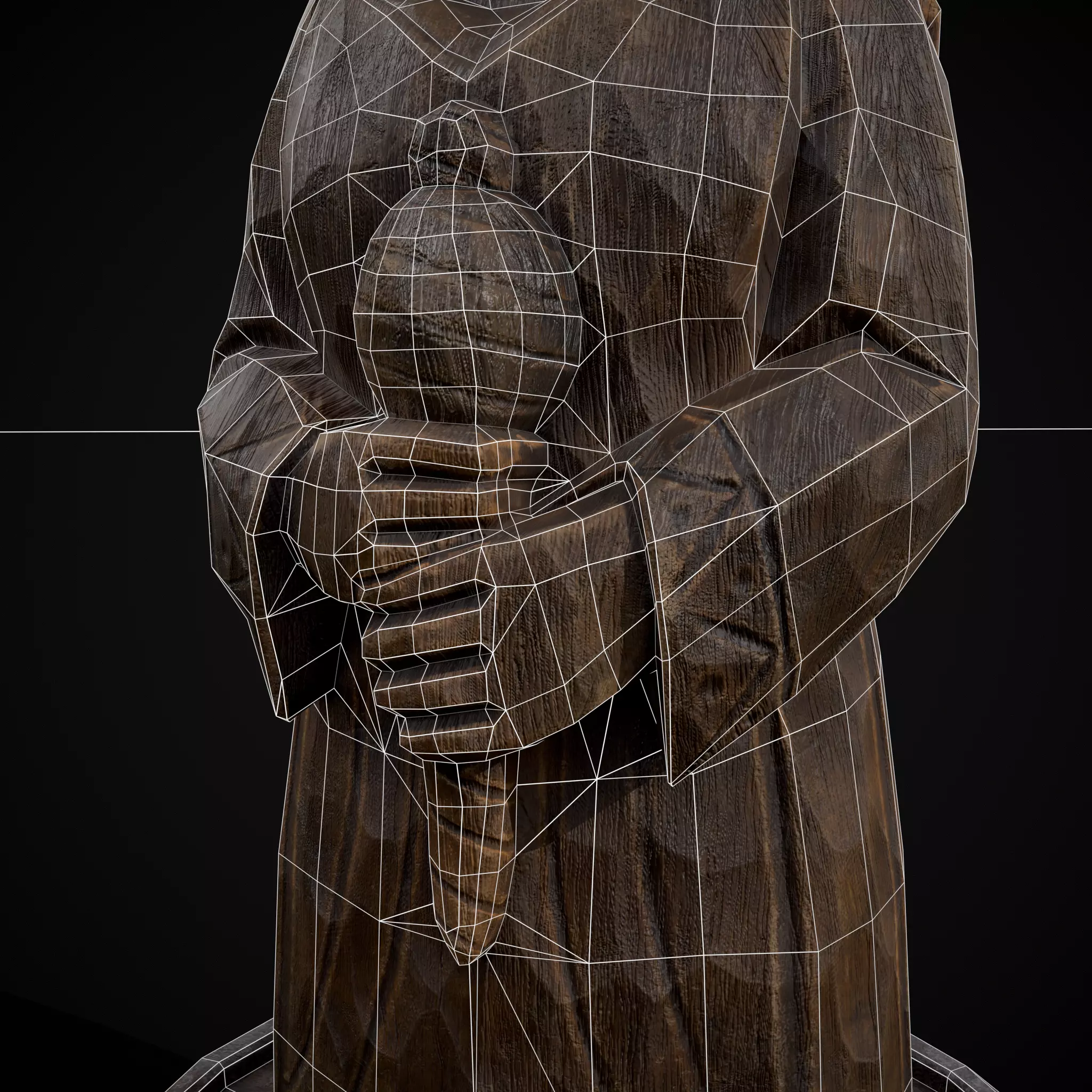 Slavic Gods Figurine Mokosh Low-poly 3D model_16