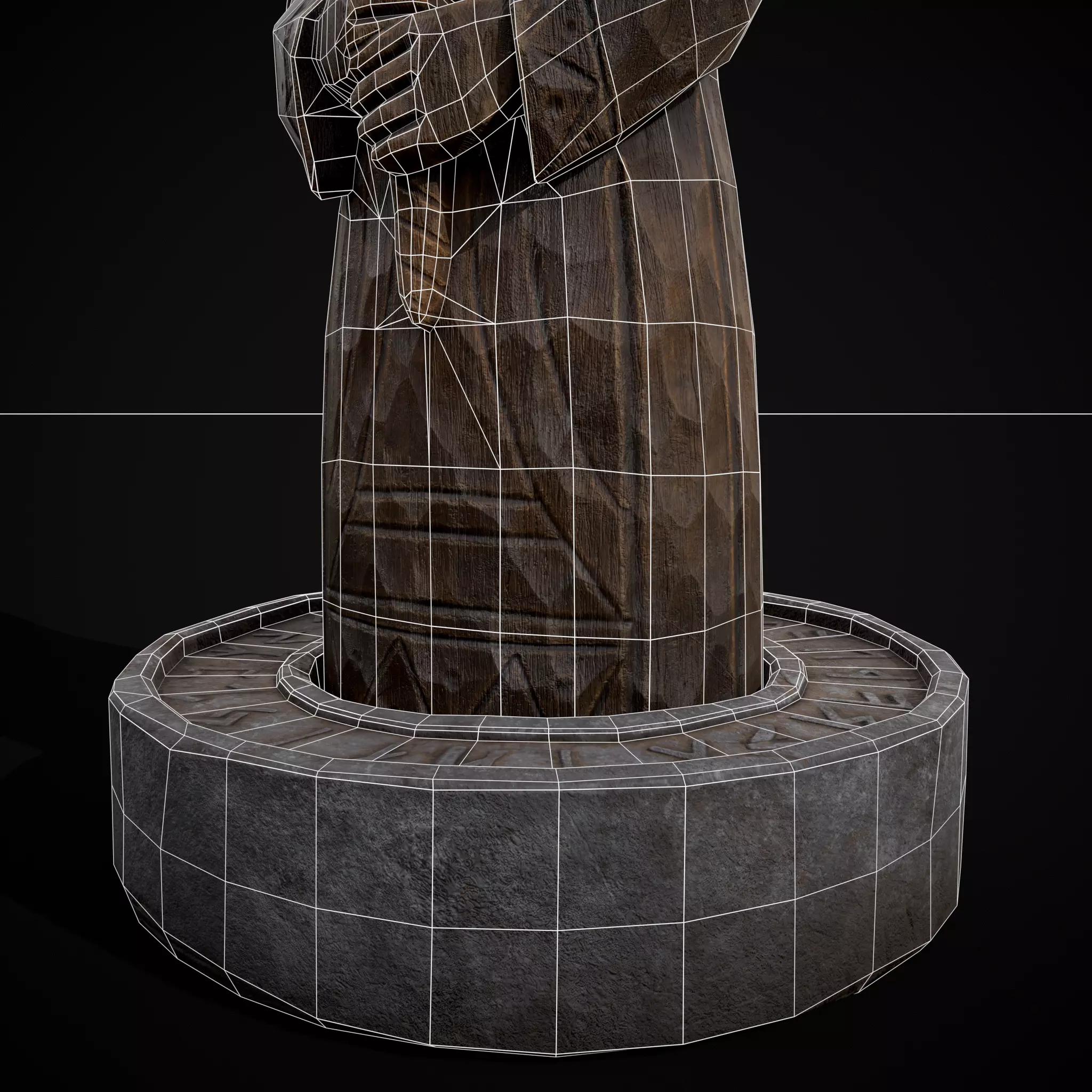 Slavic Gods Figurine Mokosh Low-poly 3D model_14