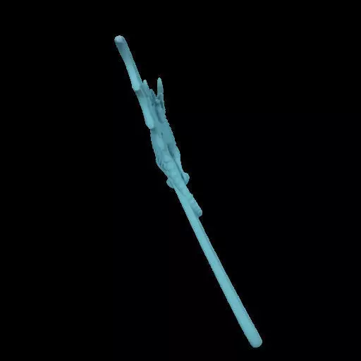 Dragon Shaped Bookmark 3D print model_8