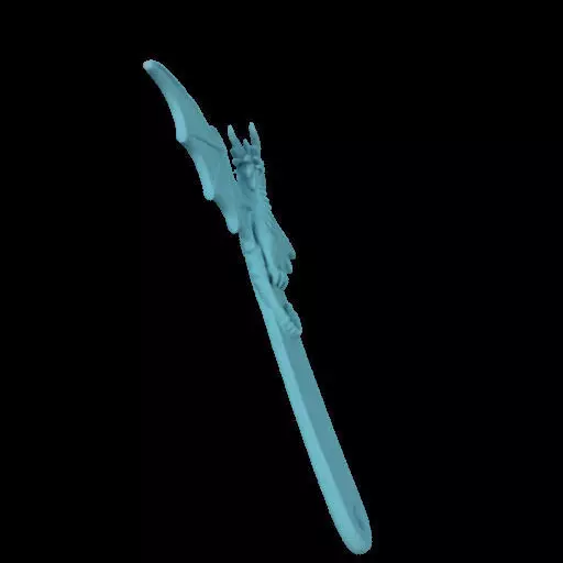 Dragon Shaped Bookmark 3D print model_7