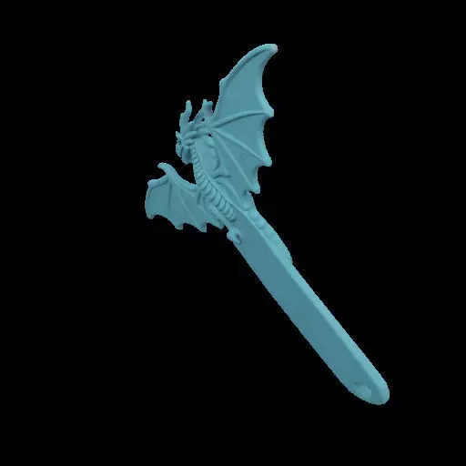 Dragon Shaped Bookmark 3D print model_11