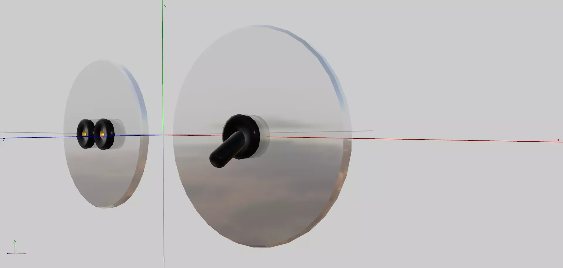 Old style wall plug and switch Free 3D model_2