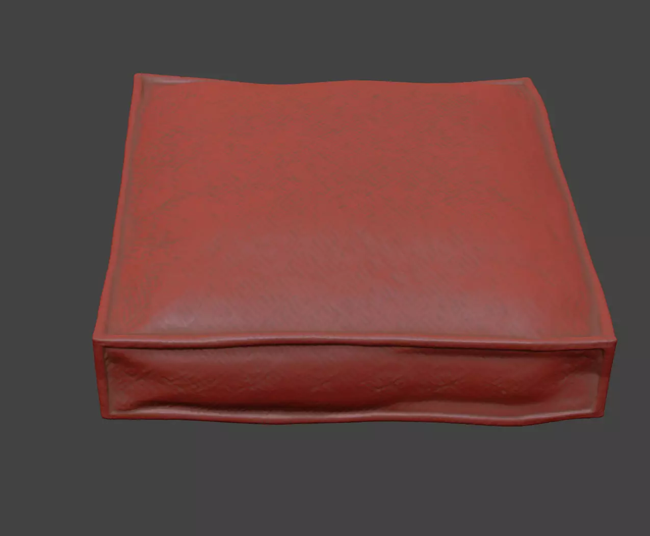 Jute Cushion 3D model_4
