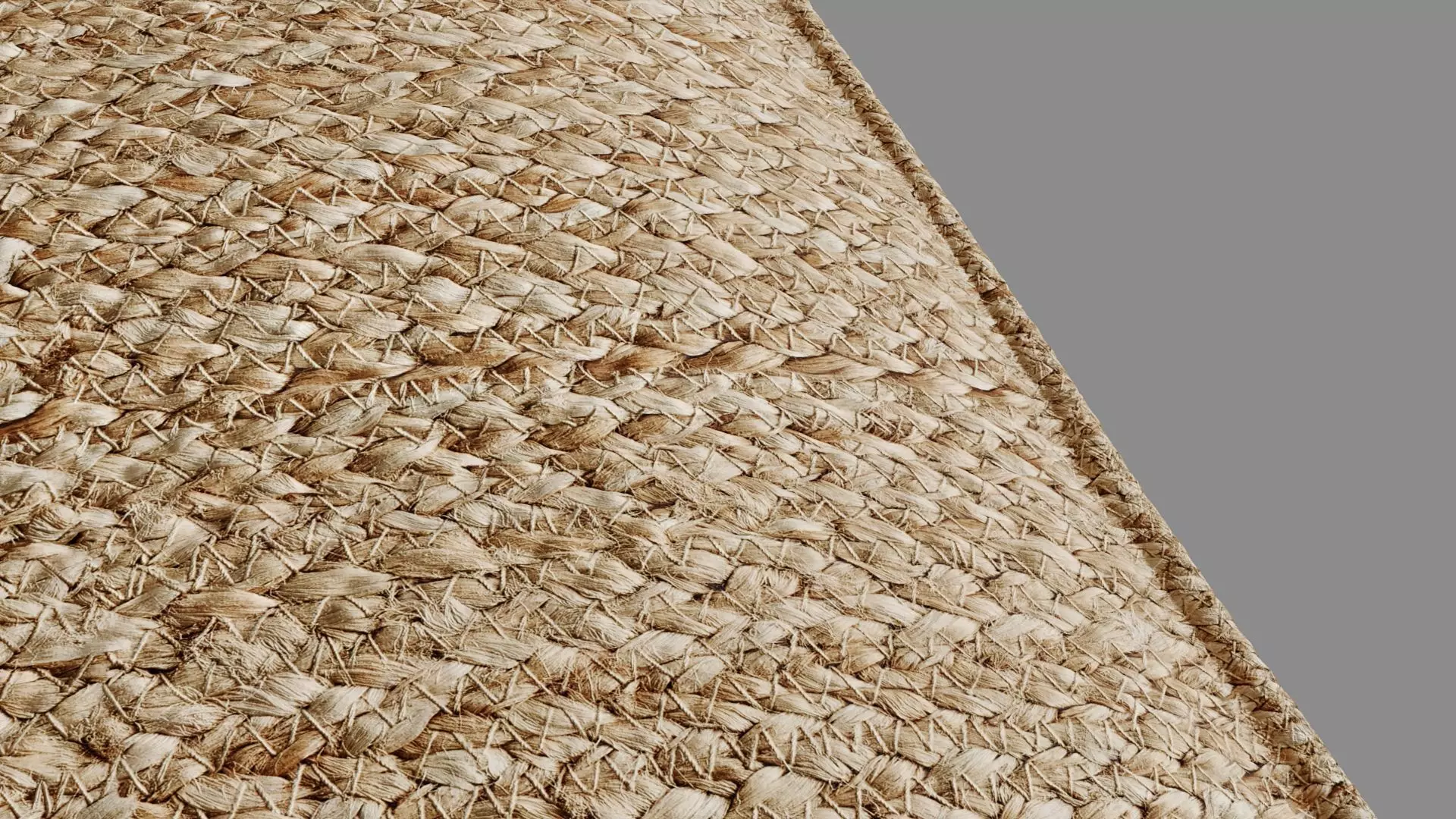 Jute Cushion 3D model_1