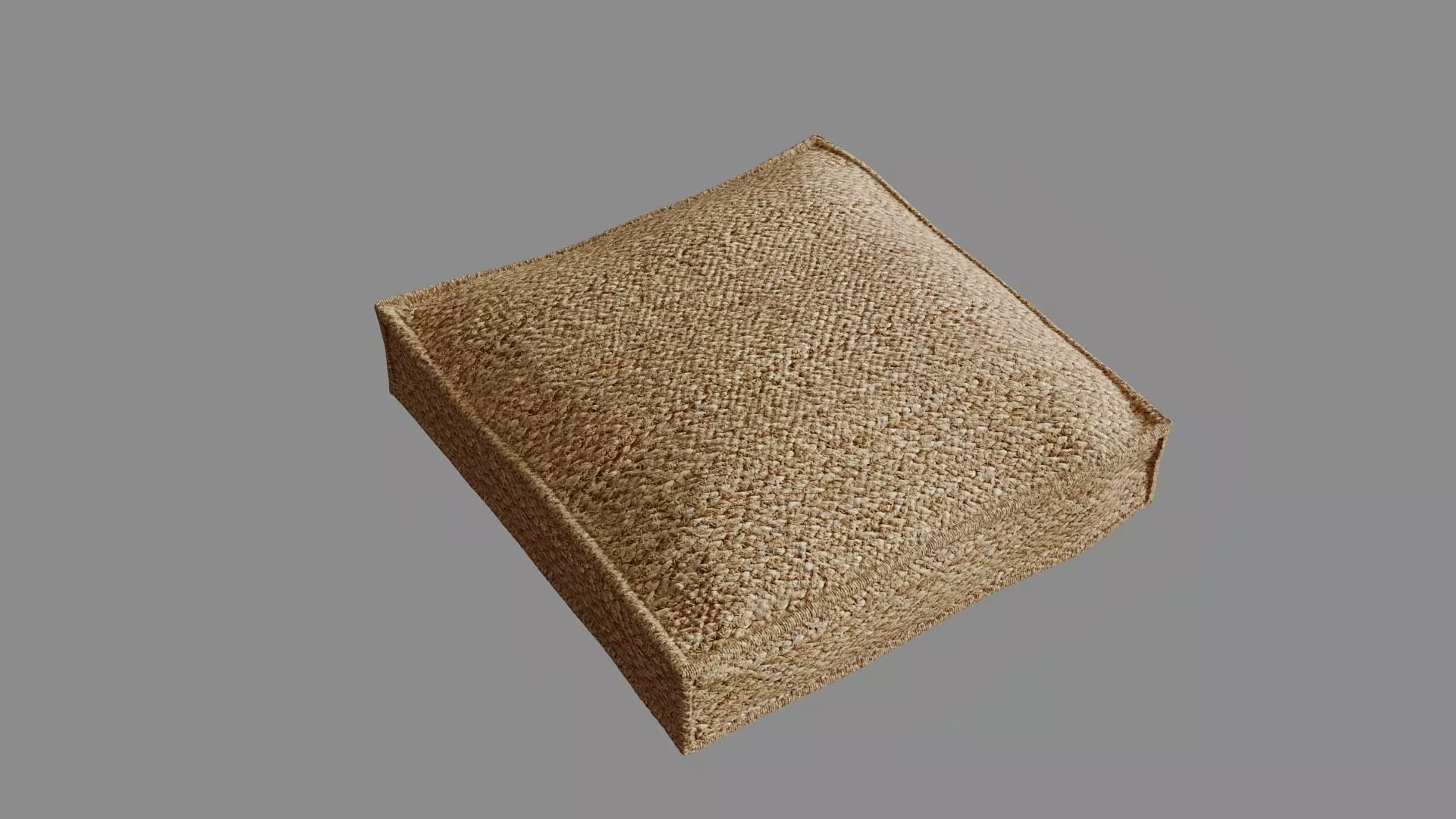 Jute Cushion 3D model_0