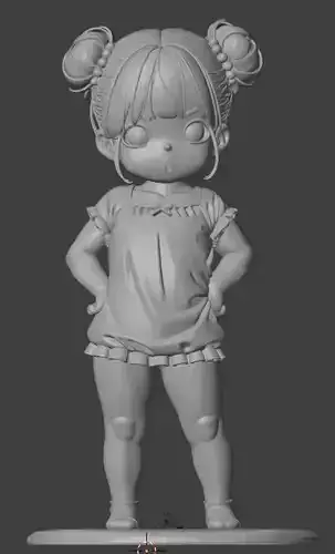 Girl pants ungry  3D Printable Model for Collectors