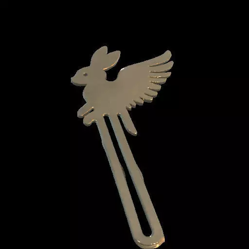 Rabbit Shaped Bookmark 3D print model
