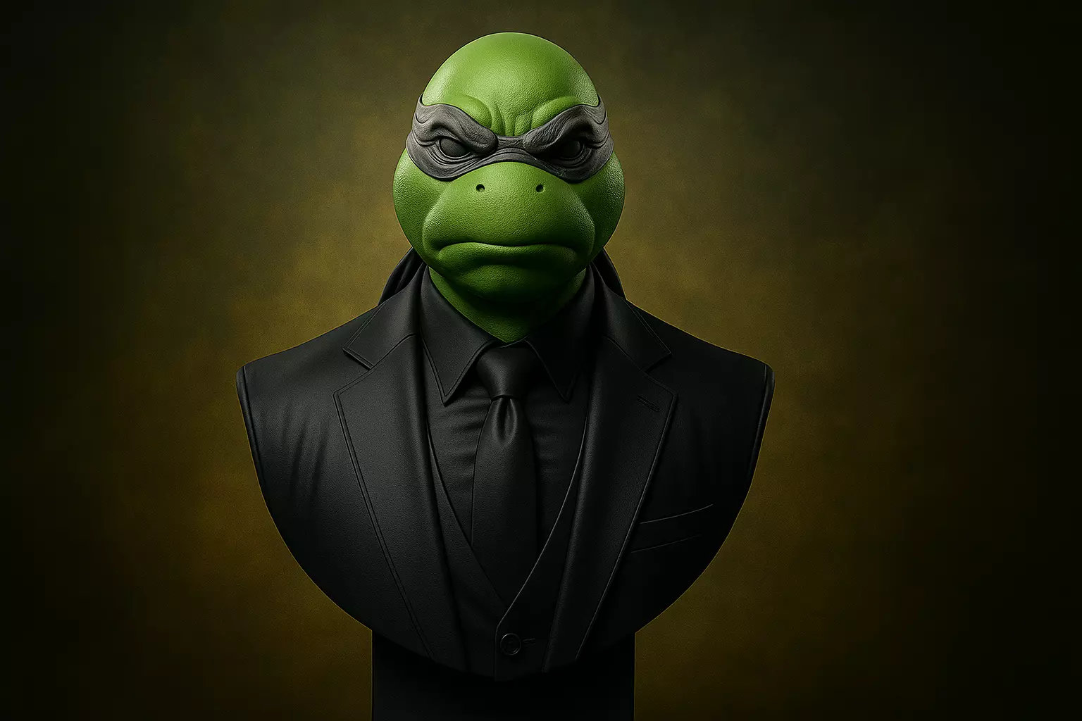 Leonardo Wick - TMNT x John Wick Crossover Bust 3D print model