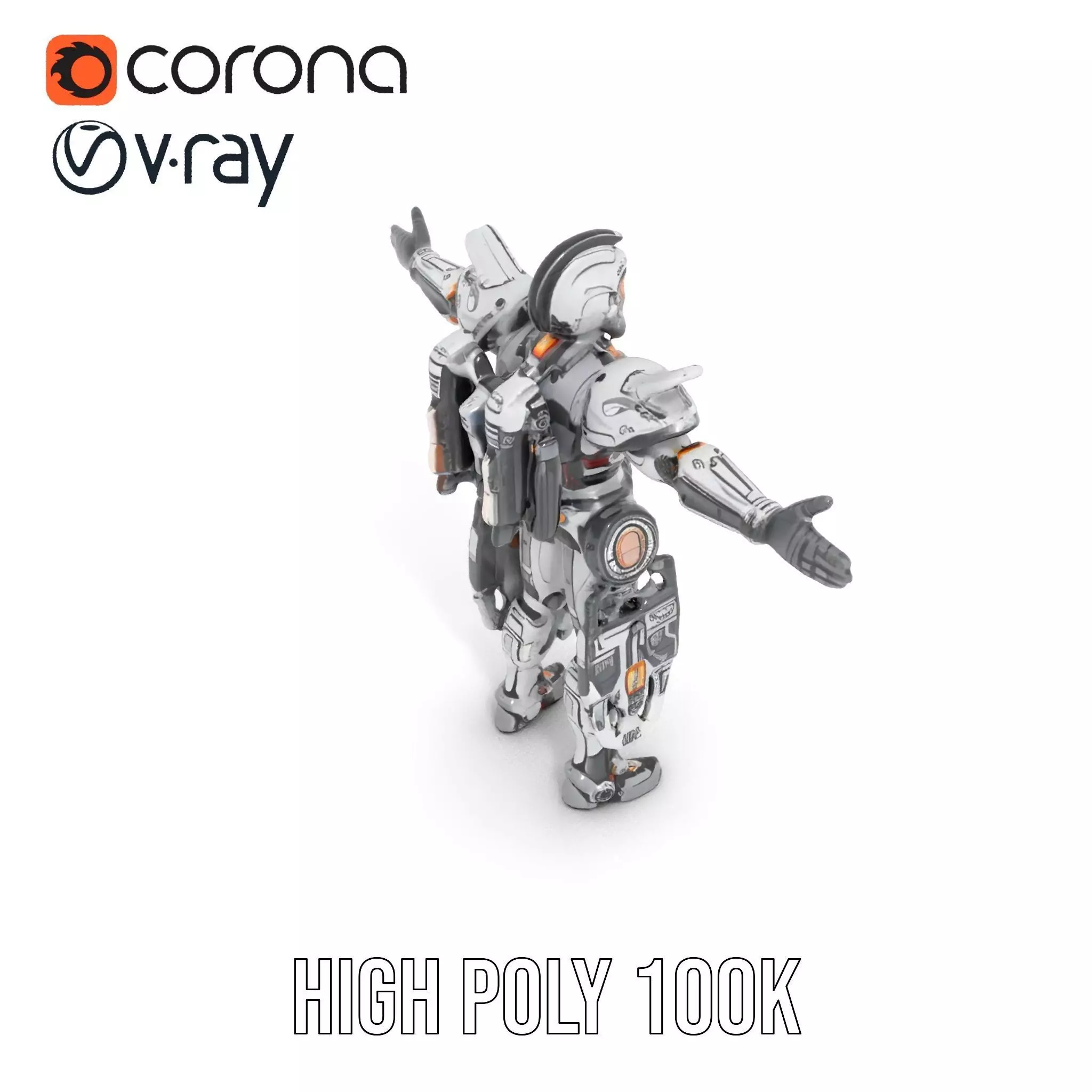 Guardian Exosuit model pack Low-poly 3D model_9